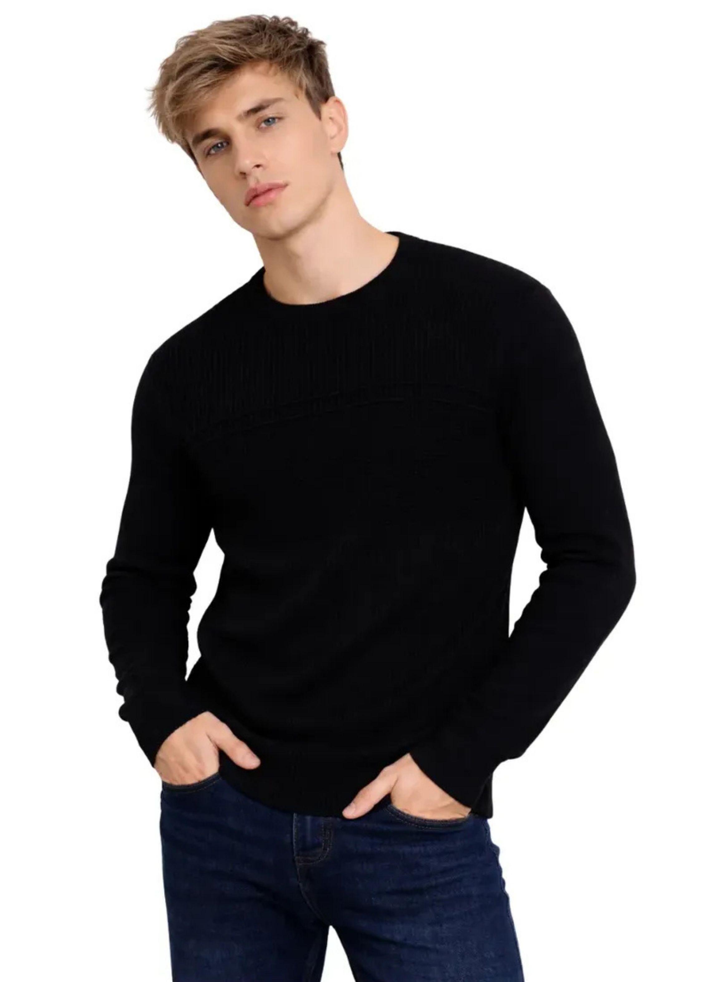 Sweater Hombre Cuello Redondo Pullover Hilo 7255-0