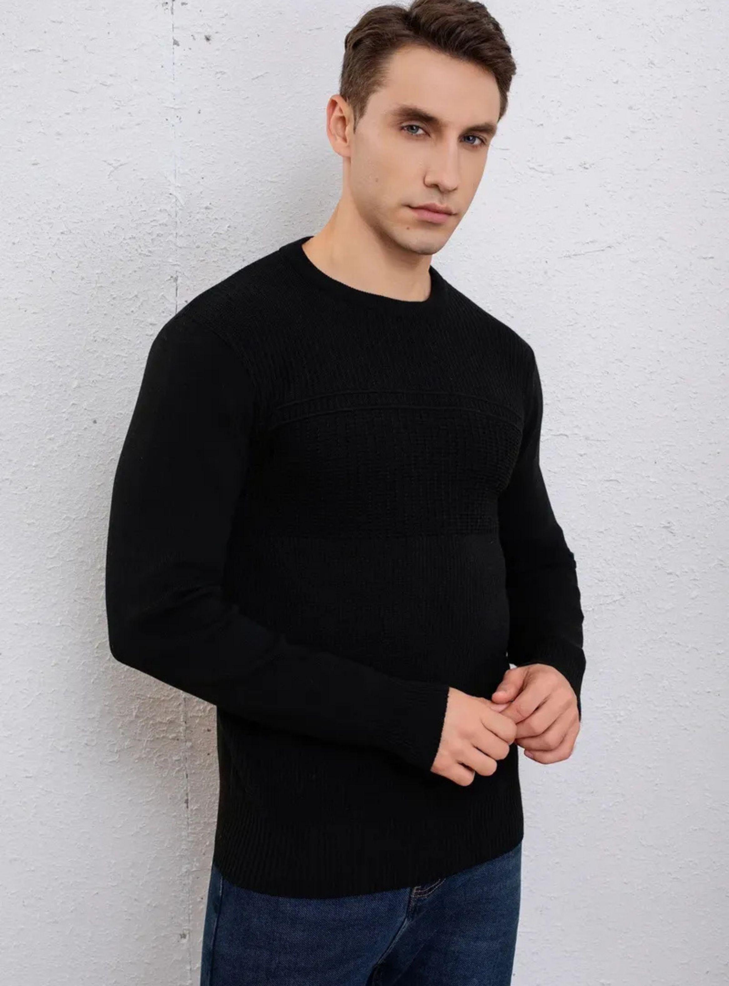 Sweater Hombre Cuello Redondo Pullover Hilo 7255-2