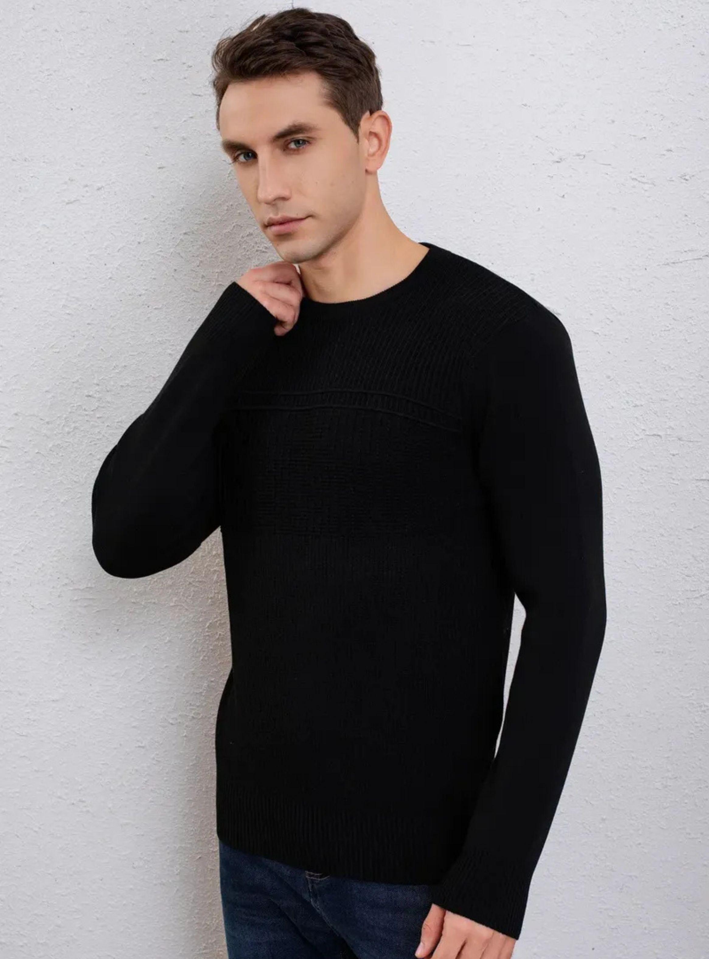 Sweater Hombre Cuello Redondo Pullover Hilo 7255-3
