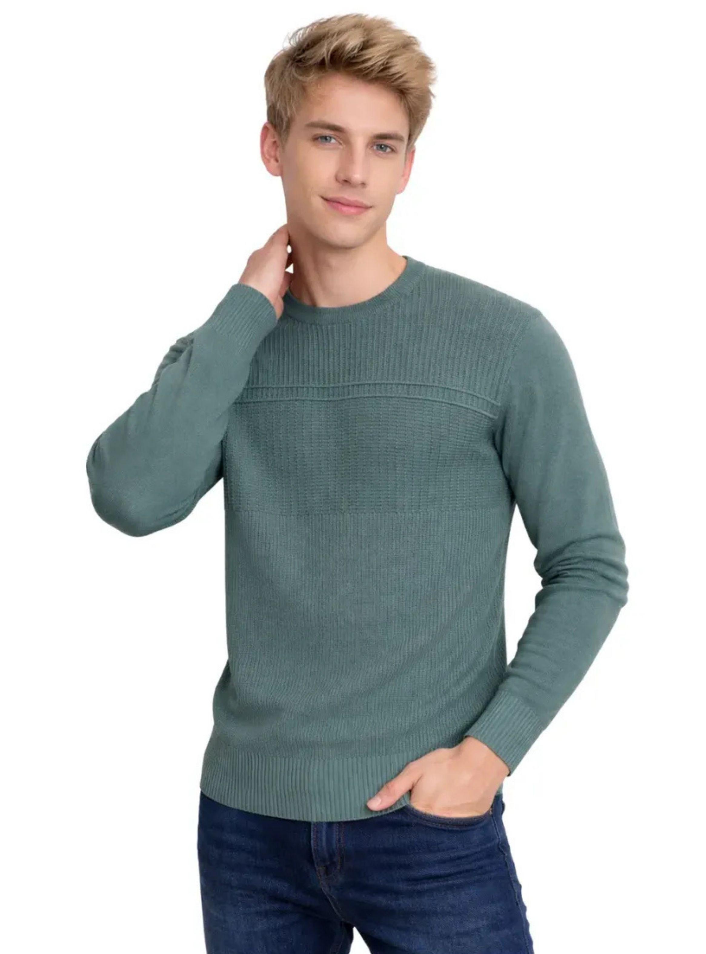 Sweater Hombre Cuello Redondo Pullover Hilo 7255-0