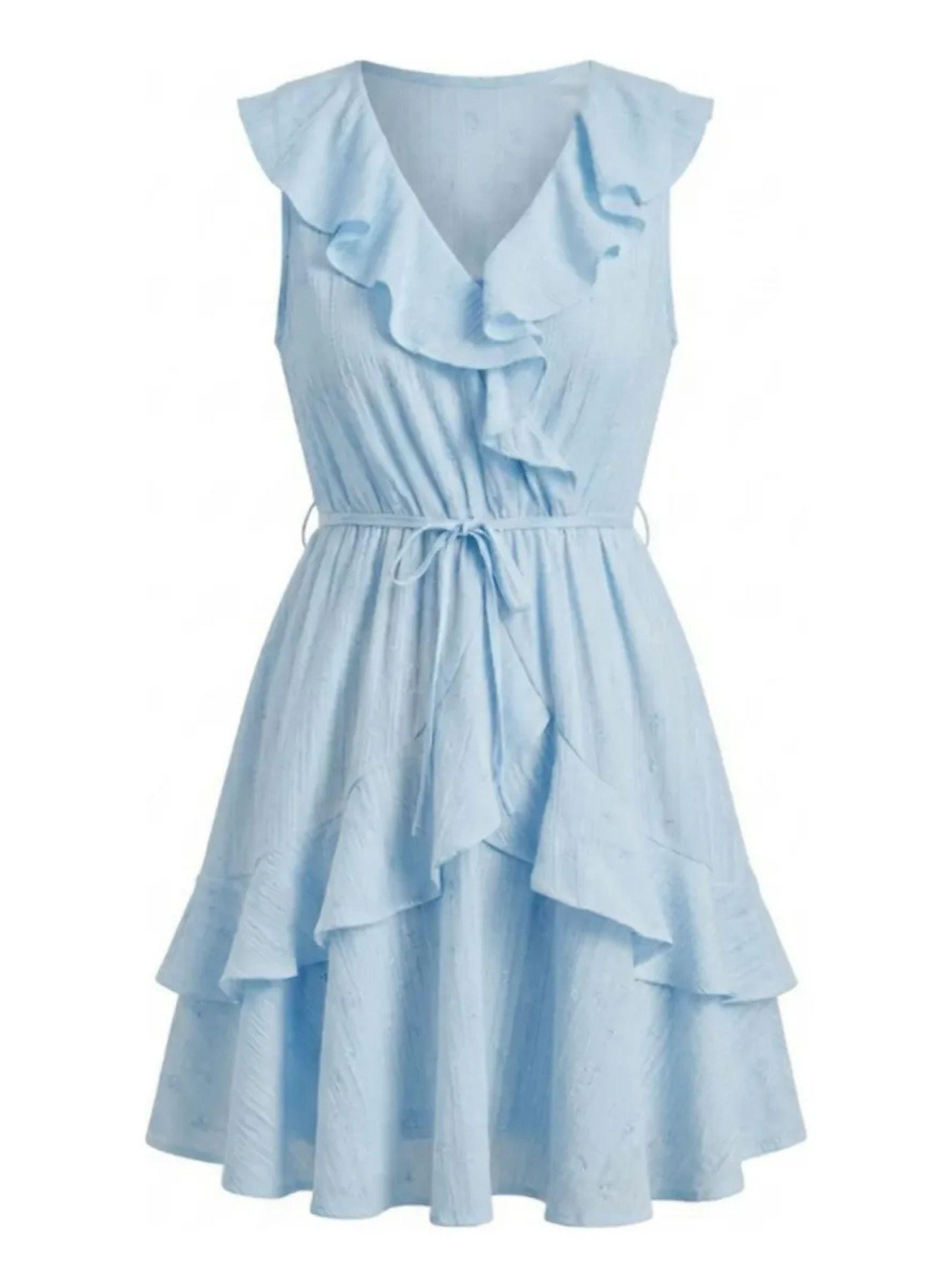 Hermoso Vestido Corto Tipo Lino  Mujer Camisola Premium 3371-6