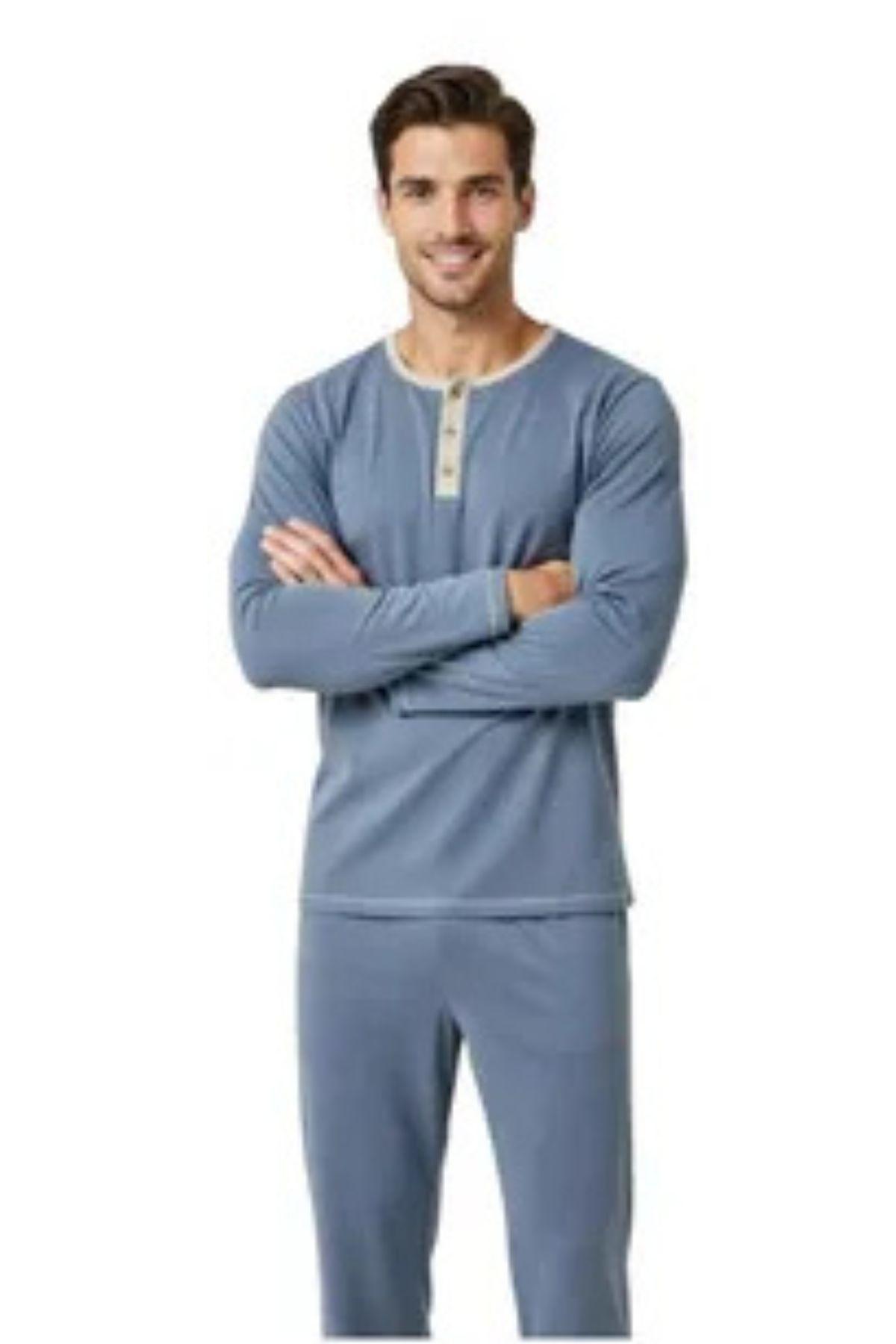 Pijama Hombre Manga Larga Delgado 6316-2