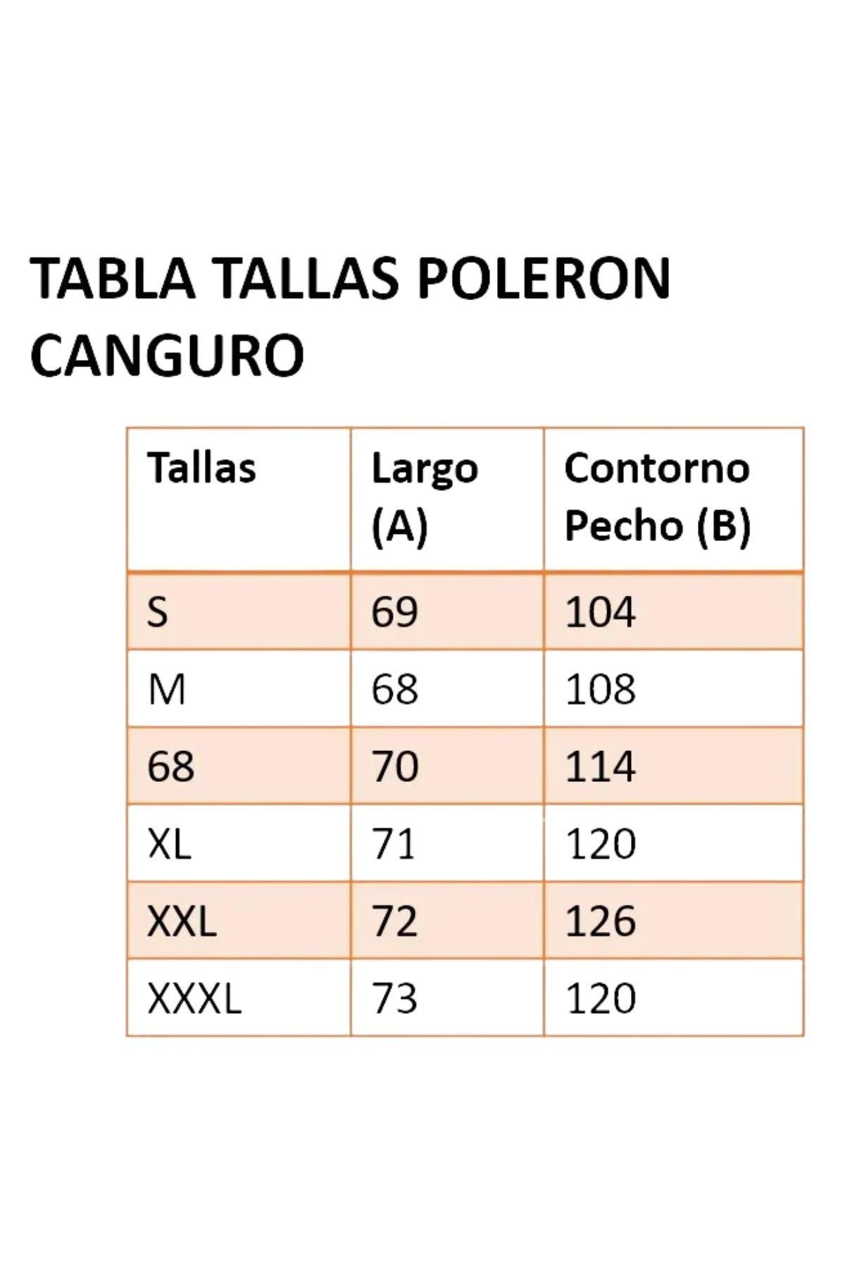 Polerón Canguro Hombre Colores. Forro Polar. Capucha. 807-3