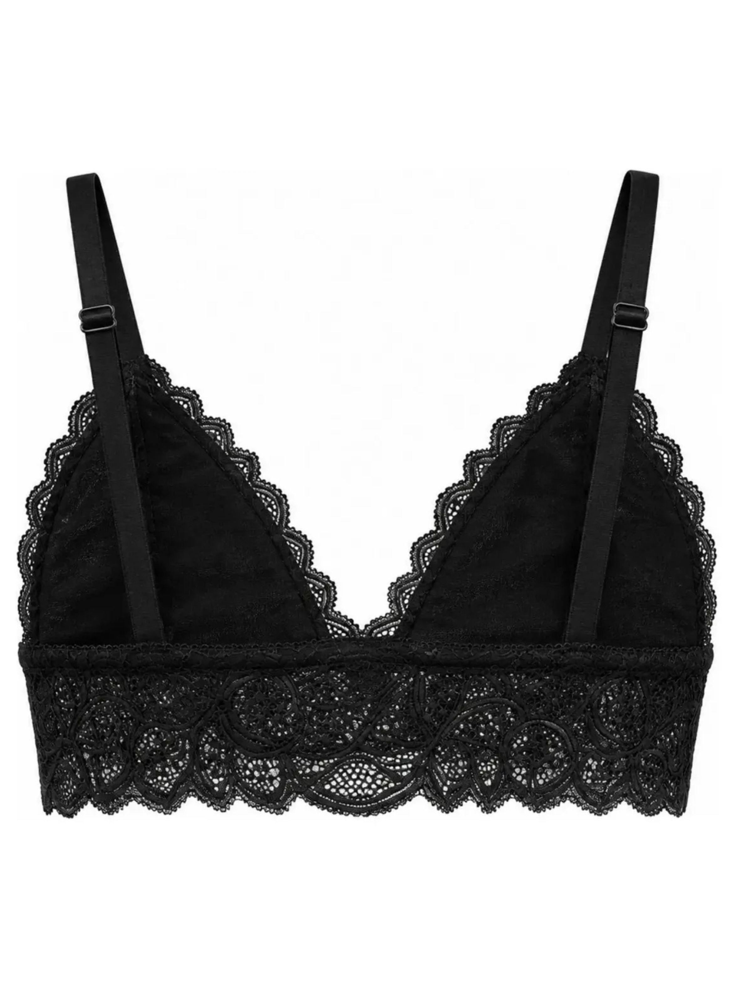 Pack 3 Bralette Mujer Encaje Cierre Frontal Bretel Ajustable 606-5