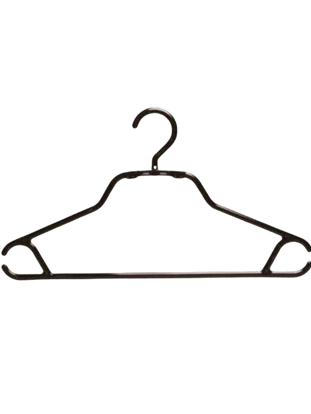 Pack 15 Colgadores Ropa Negro. Percha Gancho Antideslizante.-2