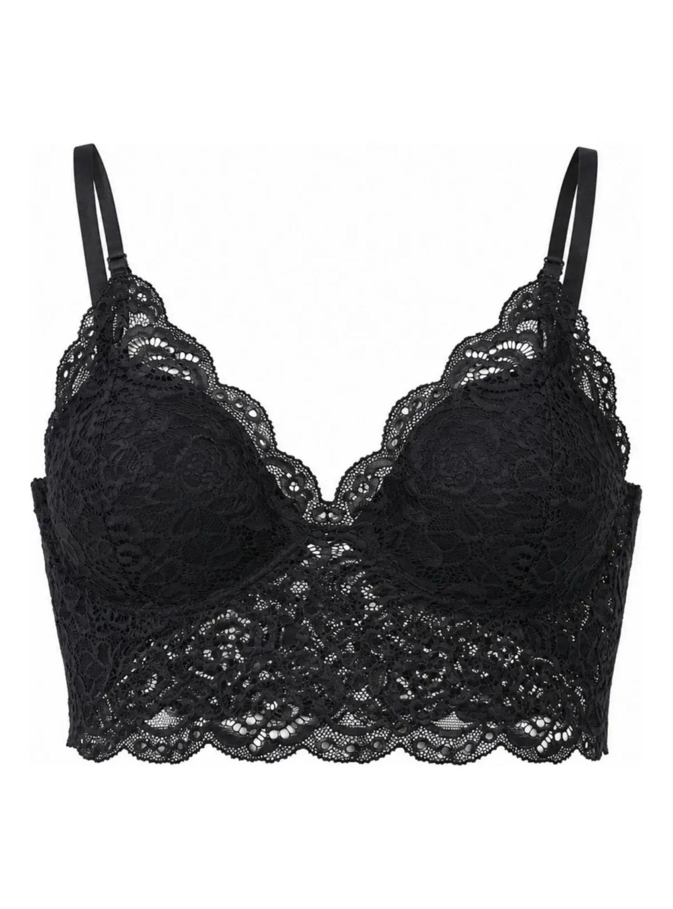 Pack 3 Bralette Mujer Encaje Sostén Top Ajustable Sin Broche 168-4