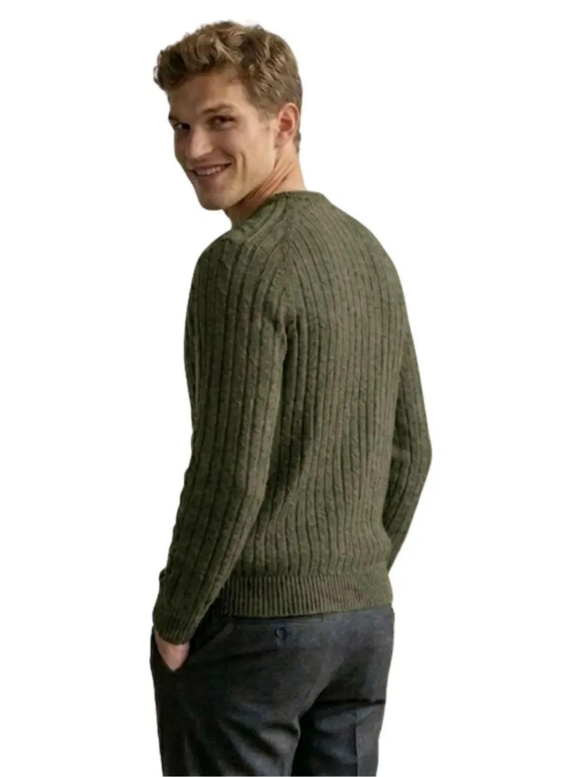 Sweater Hombre Chaleco Lana Dise o trenzado Invierno 7261-3