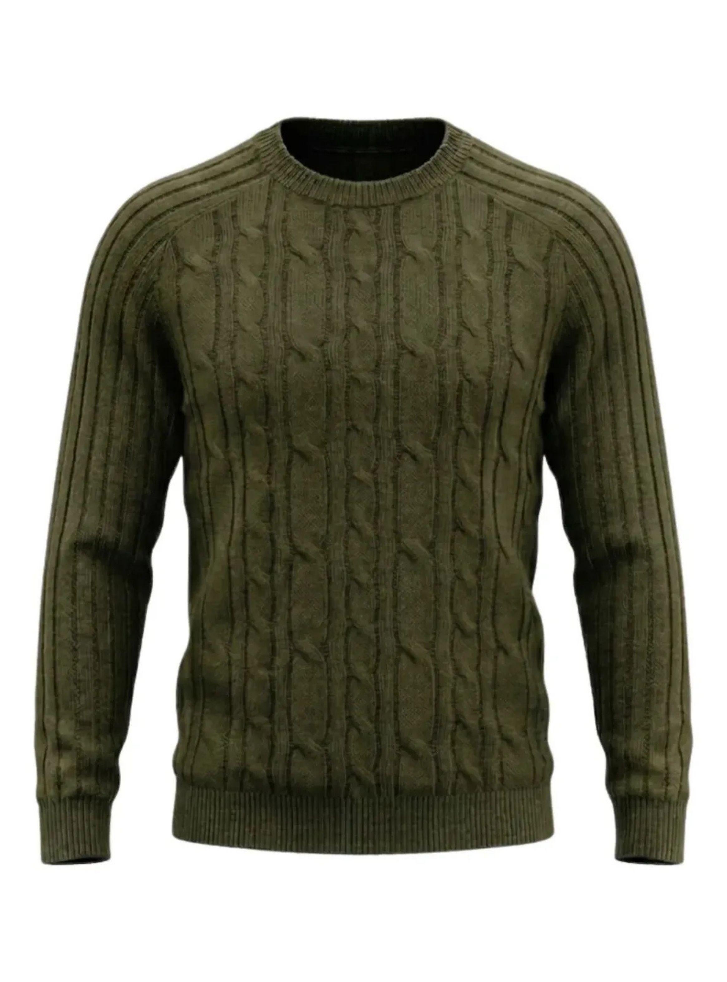 Sweater Hombre Chaleco Lana Dise o trenzado Invierno 7261-4