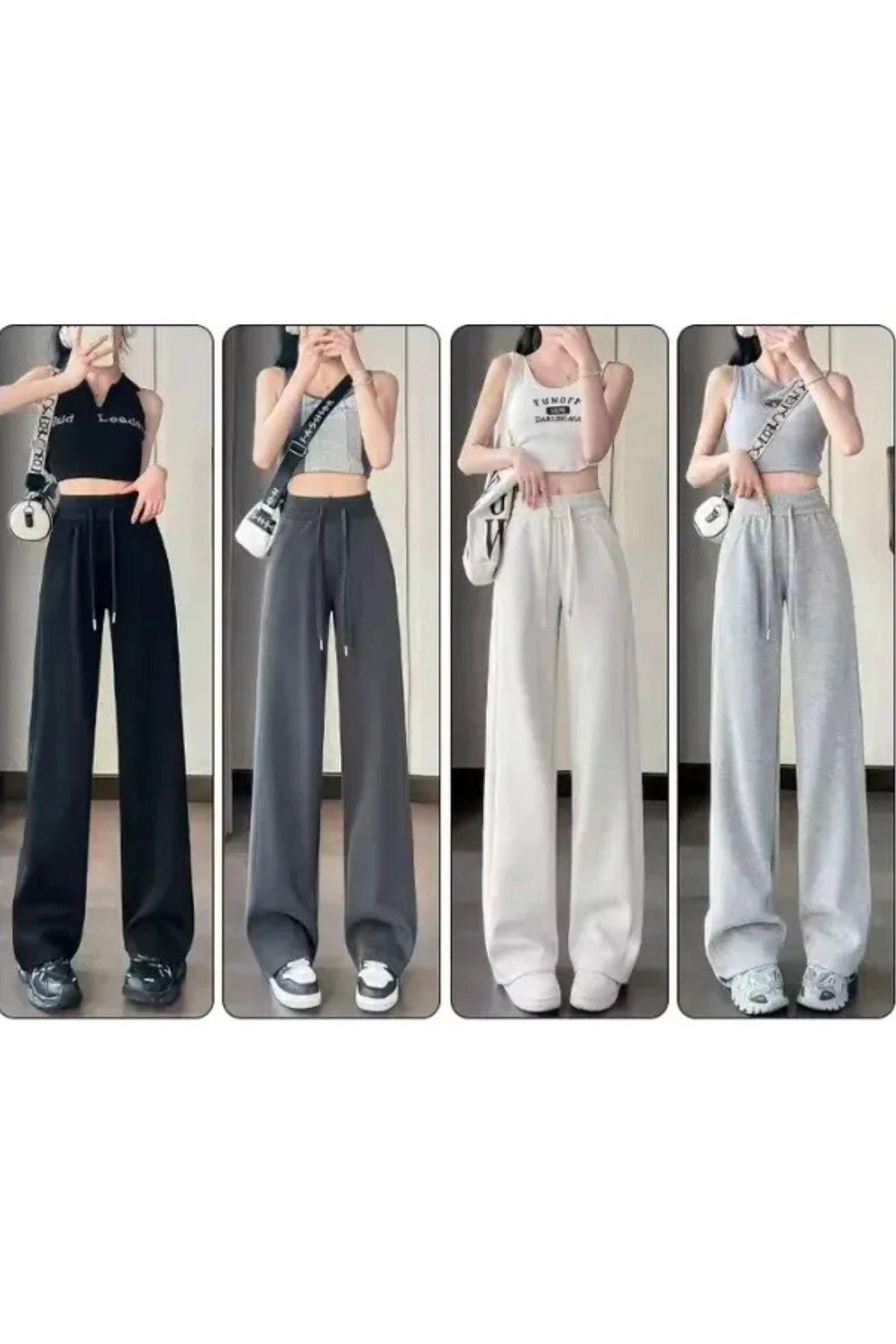 Pantalón Mujer Palazzo Algodón. Buzo Lulu Calidad Premium 819-3
