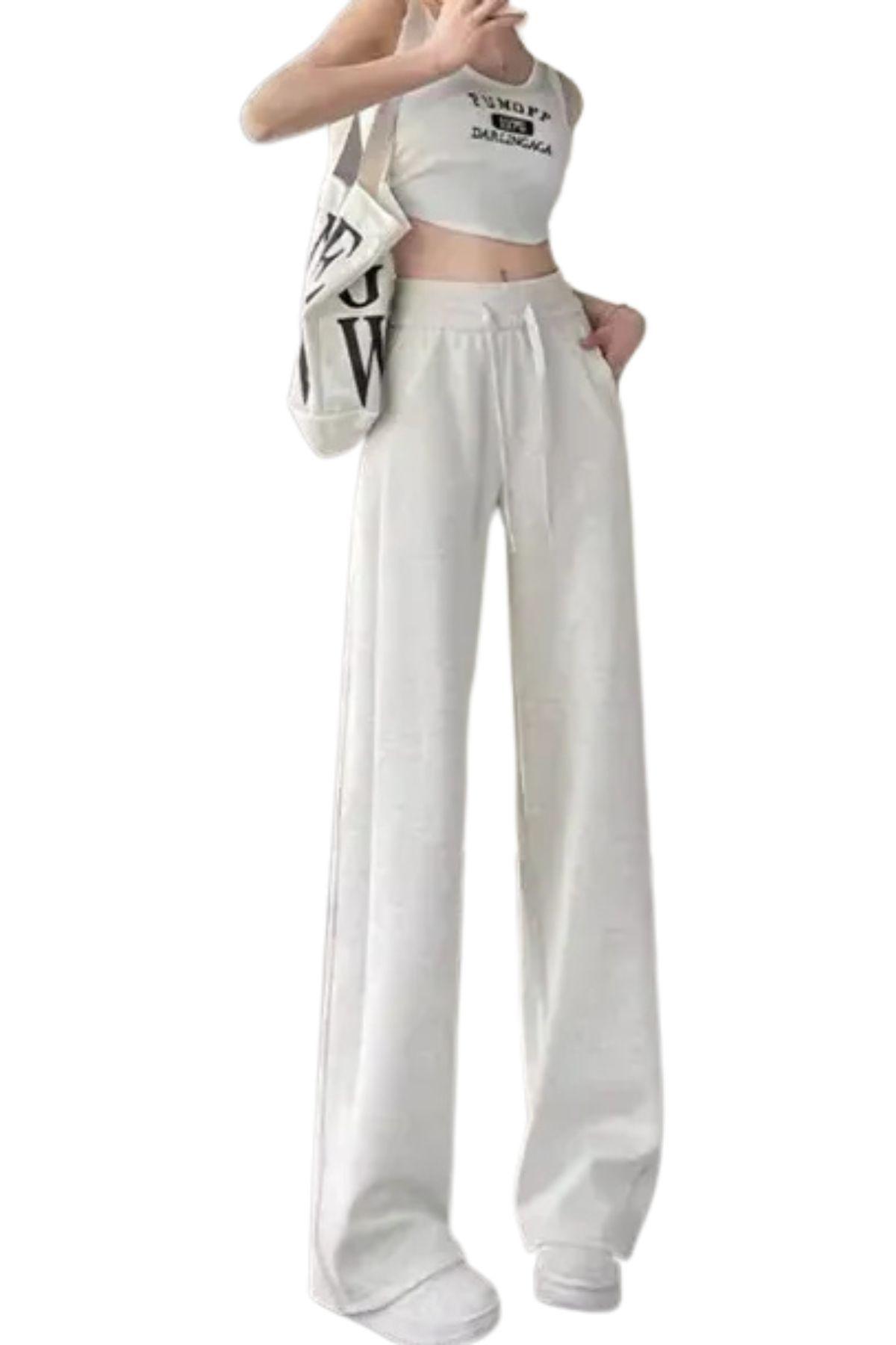 Pantalón Mujer Palazzo Algodón. Buzo Lulu Calidad Premium 819-0