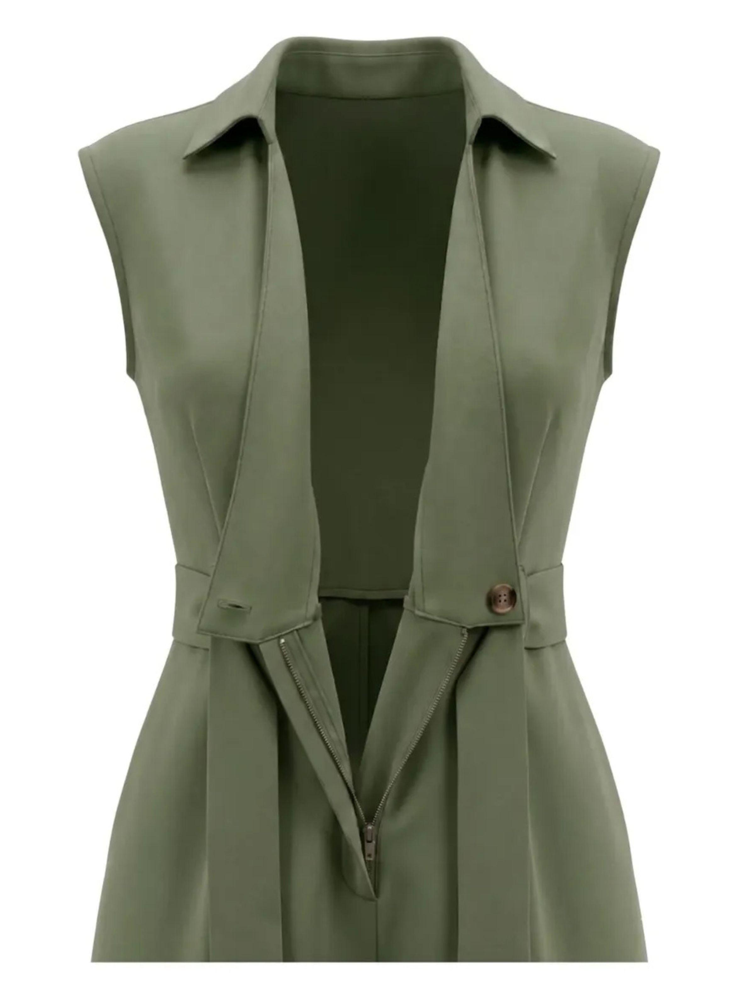 Enterito Jumpsuit Palazzo Largo Elegante Casual Fiesta Mujer 3386-4
