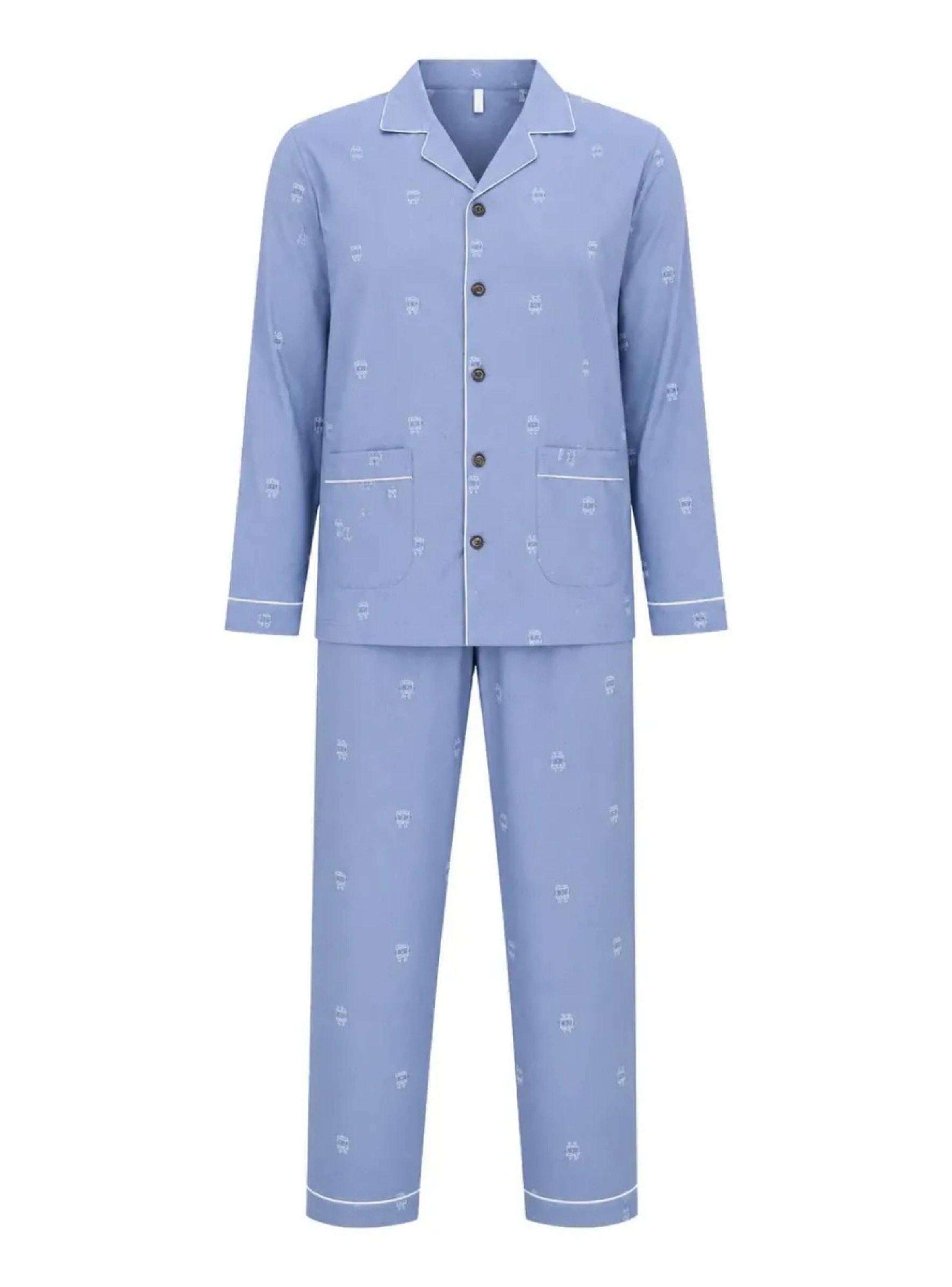Pijama Hombre Tallas Grandes Algodón  Premium Regalo A Papá 612-5