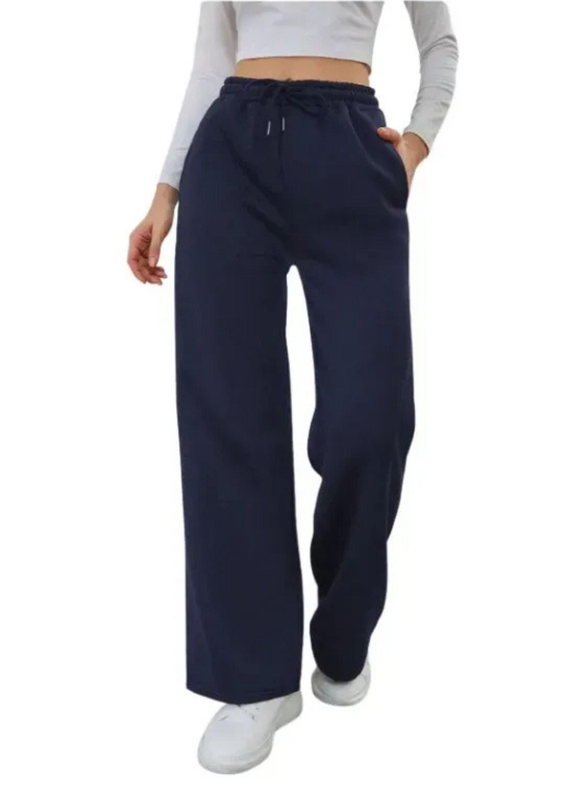 Pack 2 Pantalones Recto Jogger Buzo Mujer Algodon Forro Polar 138-2