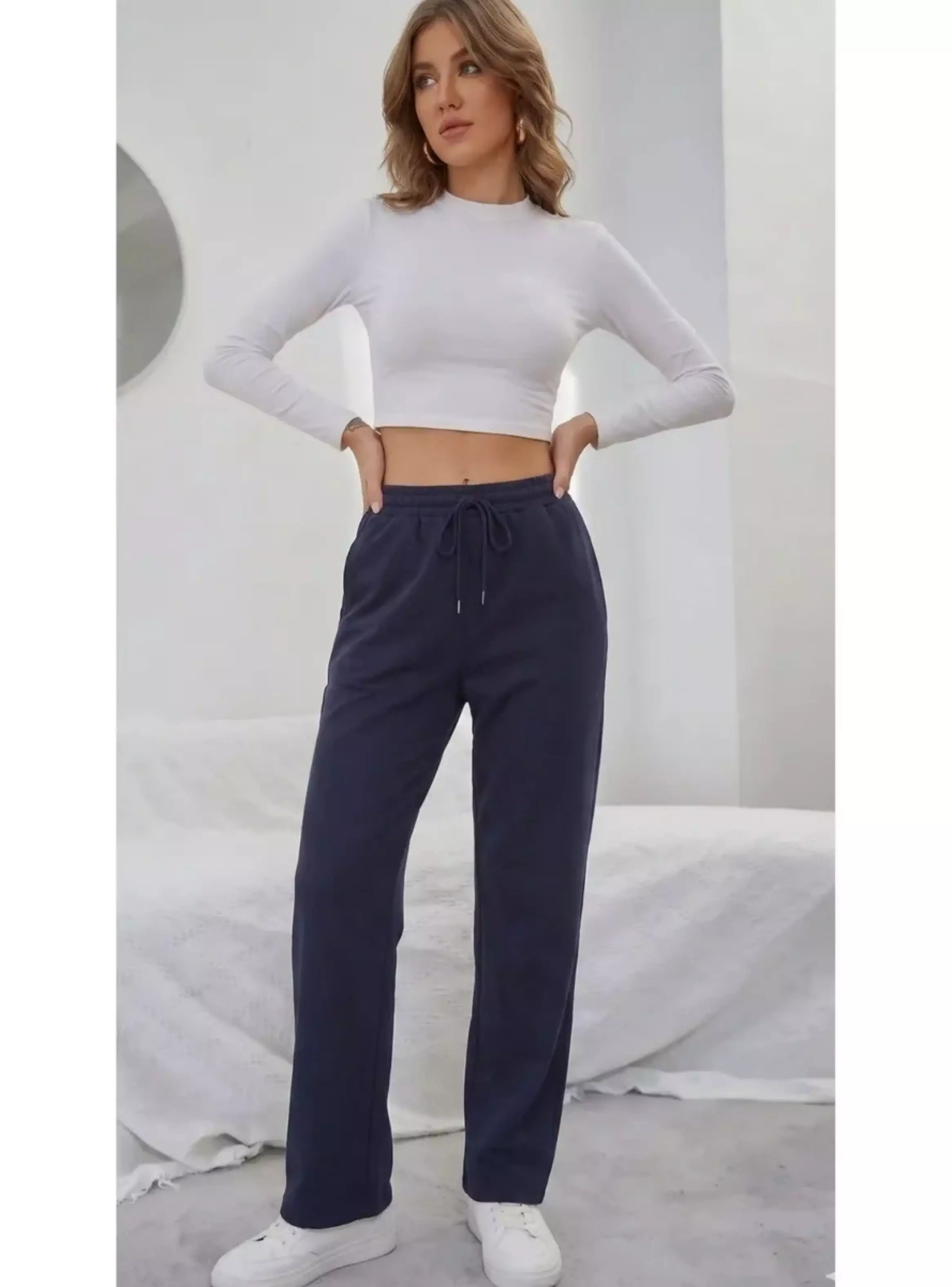 Pack 2 Pantalones Recto Jogger Buzo Mujer Algodon Forro Polar 138-4