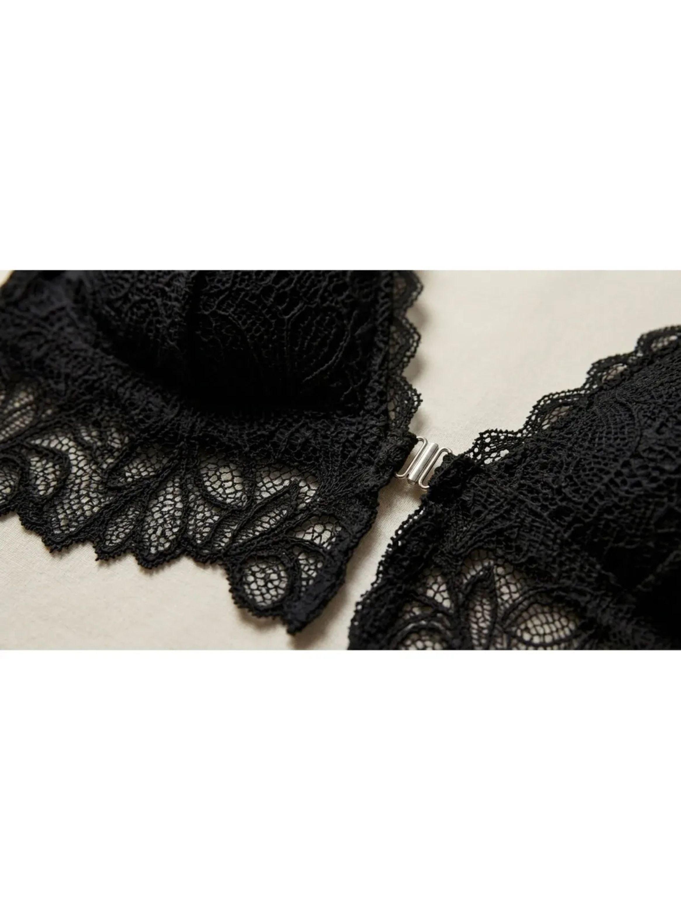 Bralette Top Elasticado Mujer Sostén Peto Sujetador Encaje 606-4
