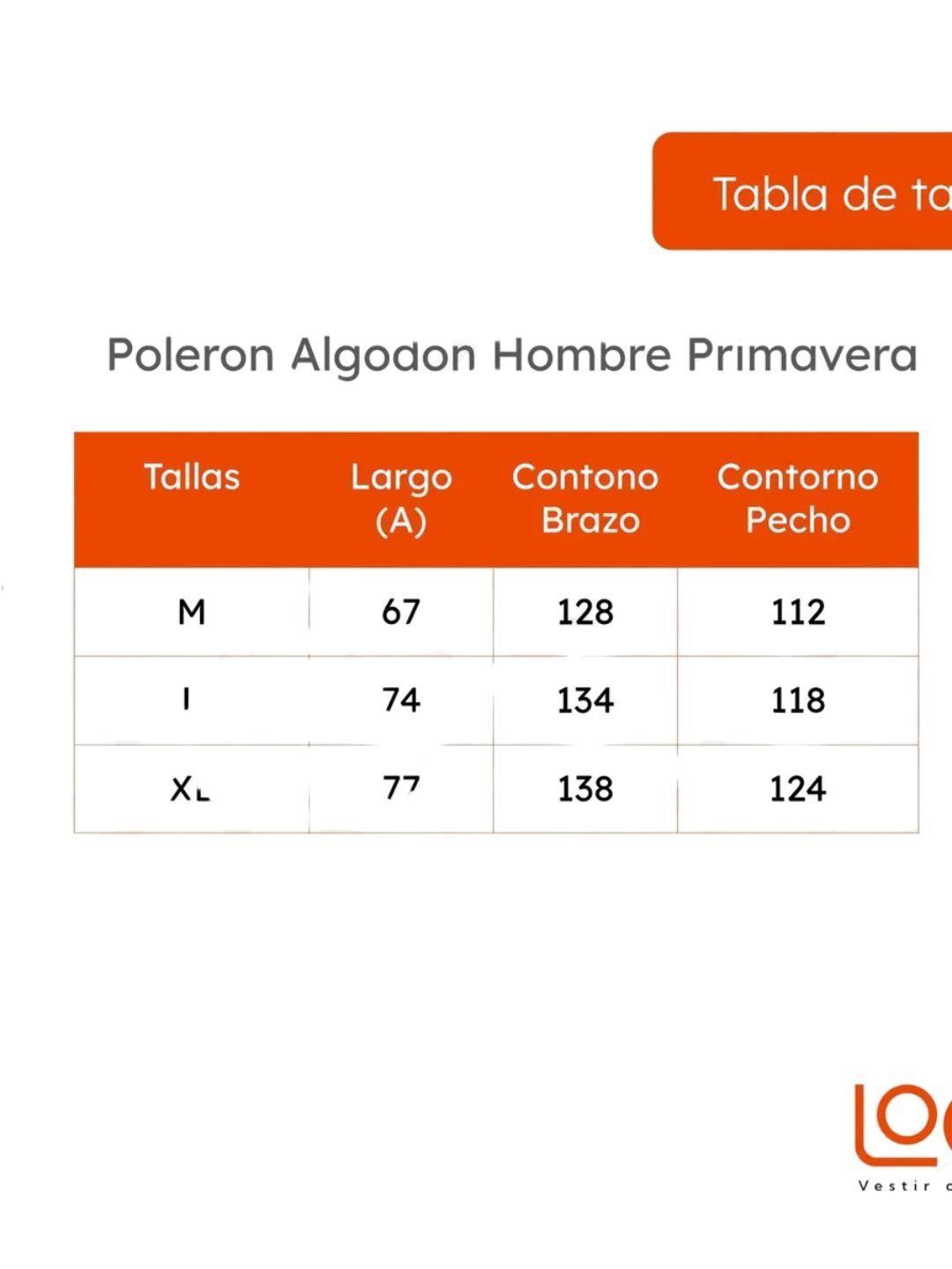 Polerón Algodón Hombre Primavera/ Verano  416-3