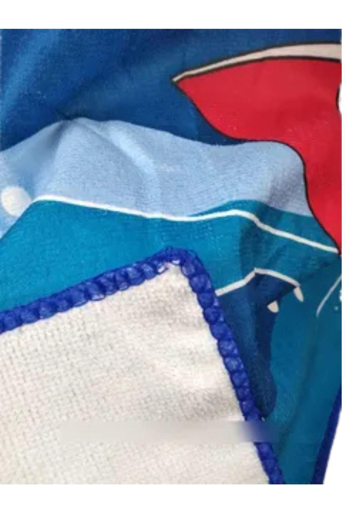 Toalla Playa Piscina Niño, Niña Capucha Diseños Capibara Cupcake Celeste -5