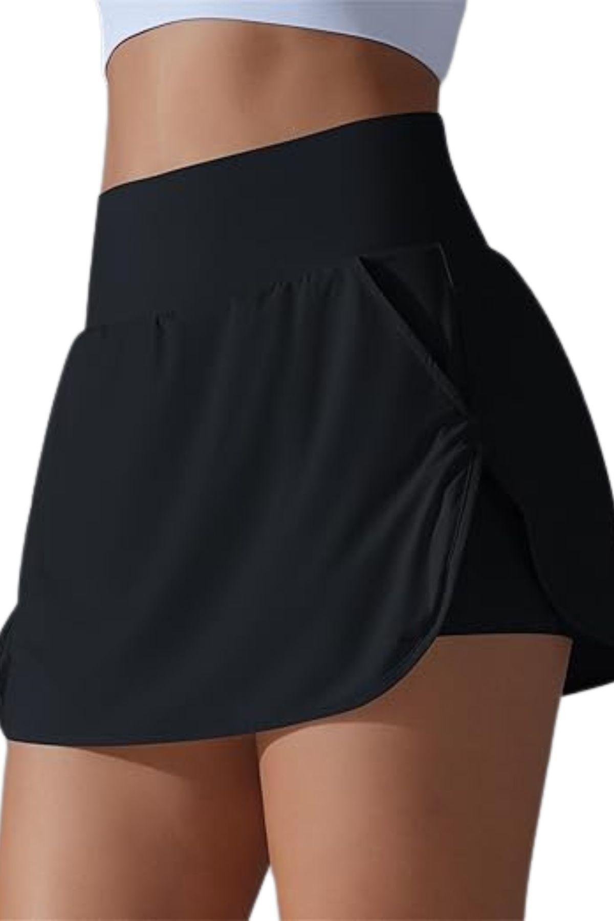 Falda Pantalón Deportiva Fitness Con Short Corto Mujer Tenis 403-2
