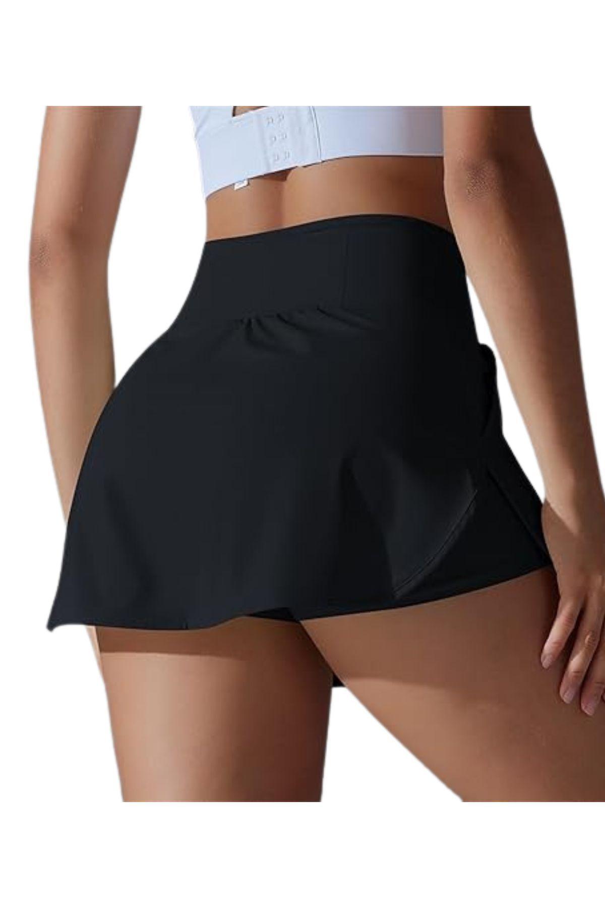 Falda Pantalón Deportiva Fitness Con Short Corto Mujer Tenis 403-4