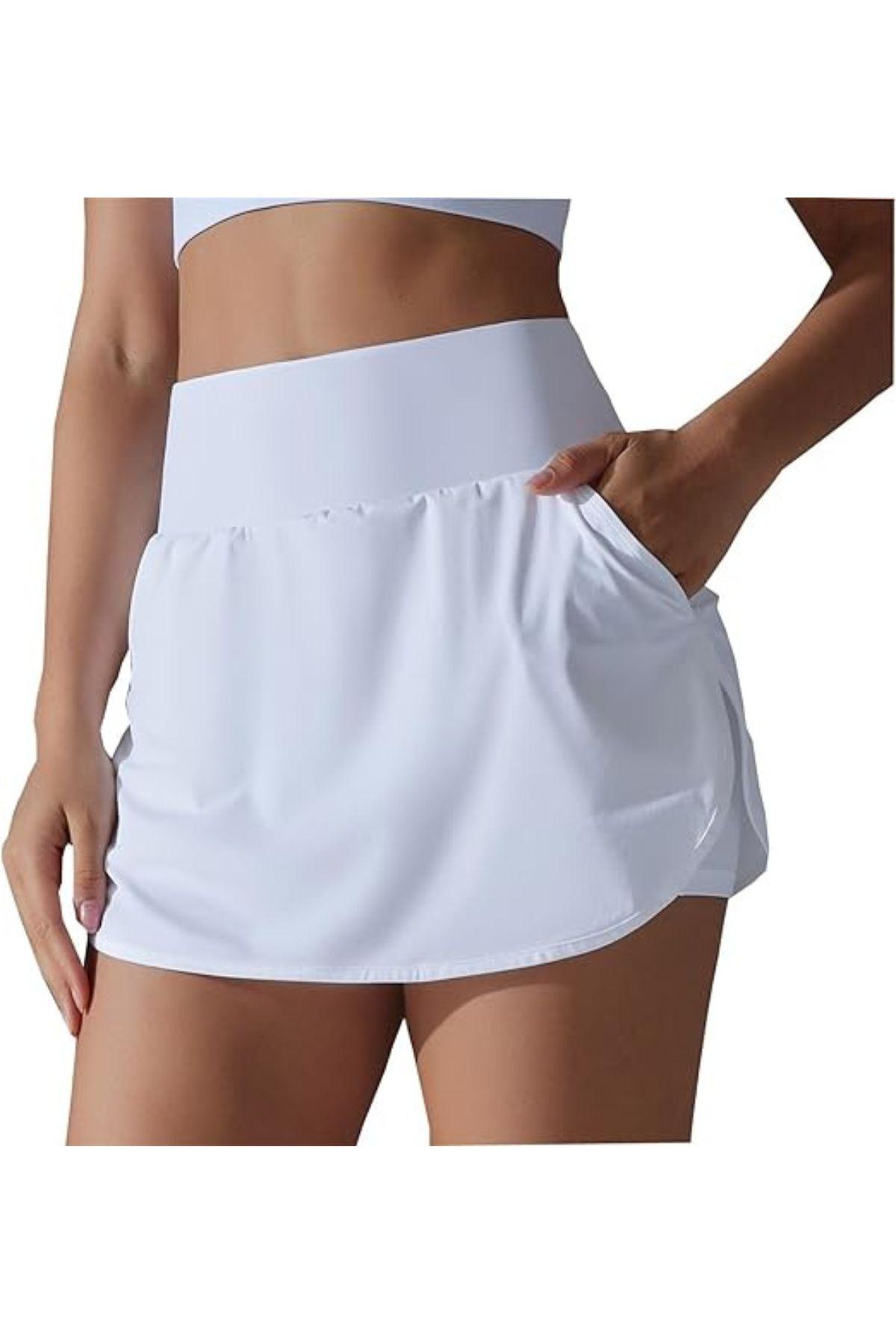 Falda Pantalón Deportiva Fitness Con Short Corto Mujer Tenis 403-1