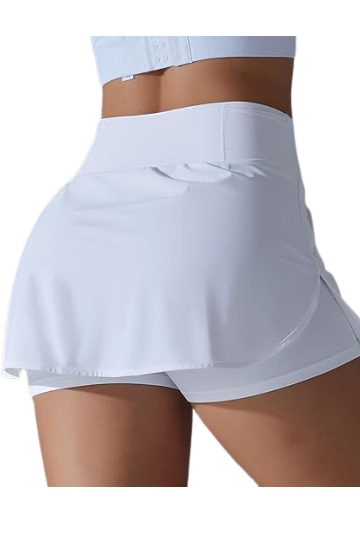 Falda Pantalón Deportiva Fitness Con Short Corto Mujer Tenis 403-3