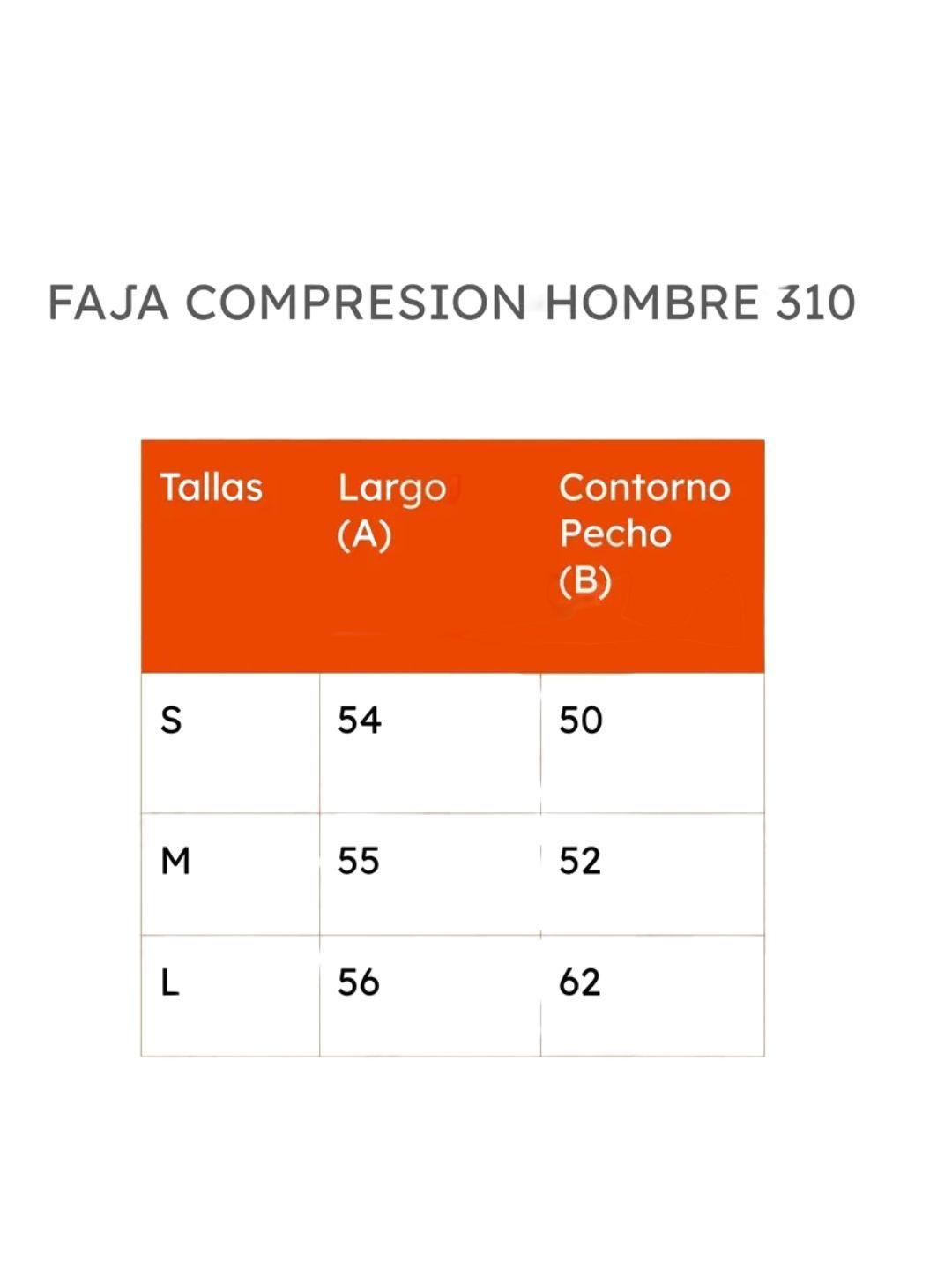 Pack 2 Faja De Compresión Hombre Tipo Musculosa Reductora 310-7
