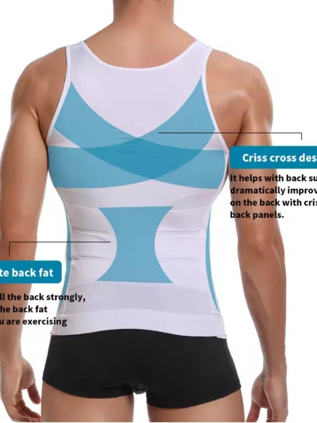 Pack 2 Faja De Compresión Hombre Tipo Musculosa Reductora 310-4
