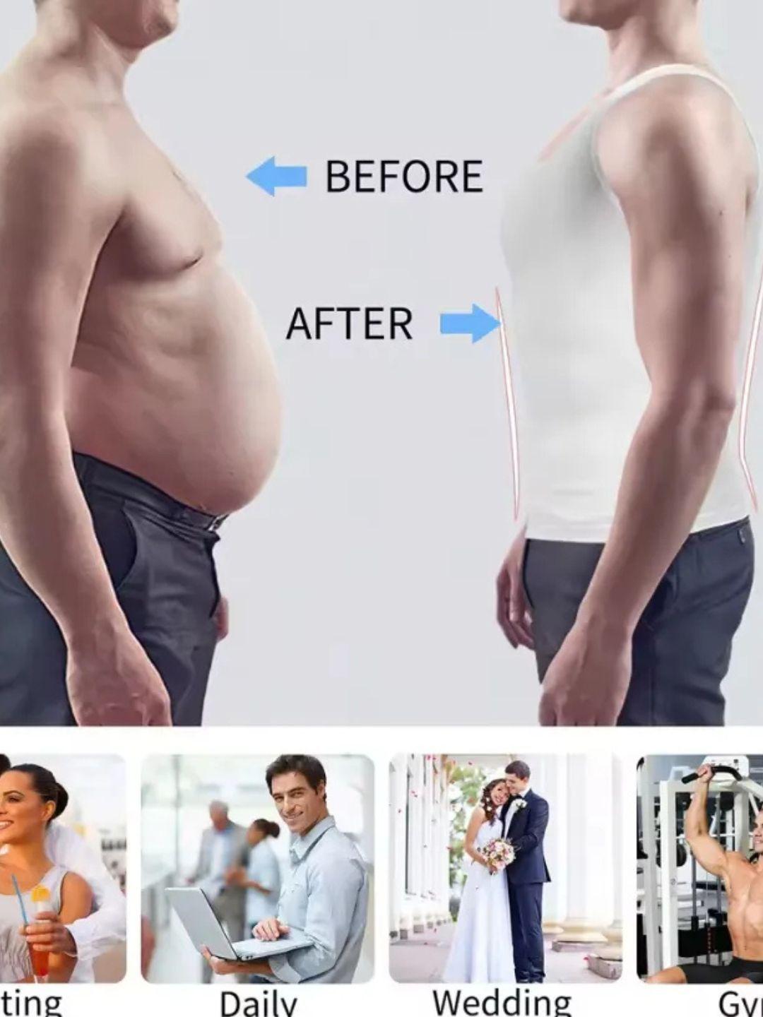Pack 2 Faja De Compresión Hombre Tipo Musculosa Reductora 310-5