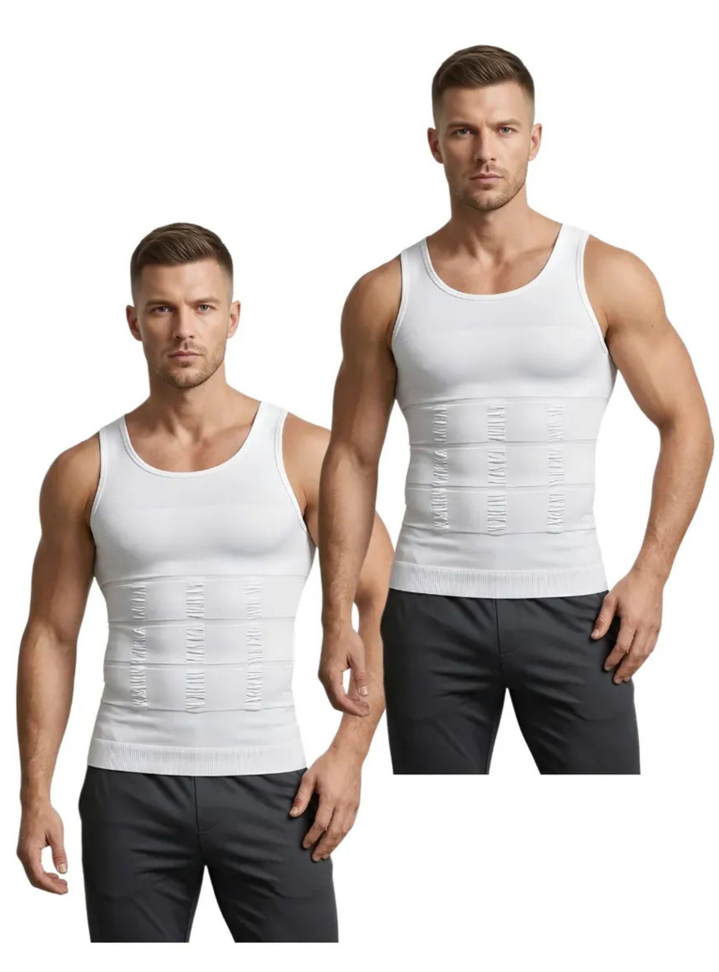 Pack 2 Faja De Compresión Hombre Tipo Musculosa Reductora 310-0