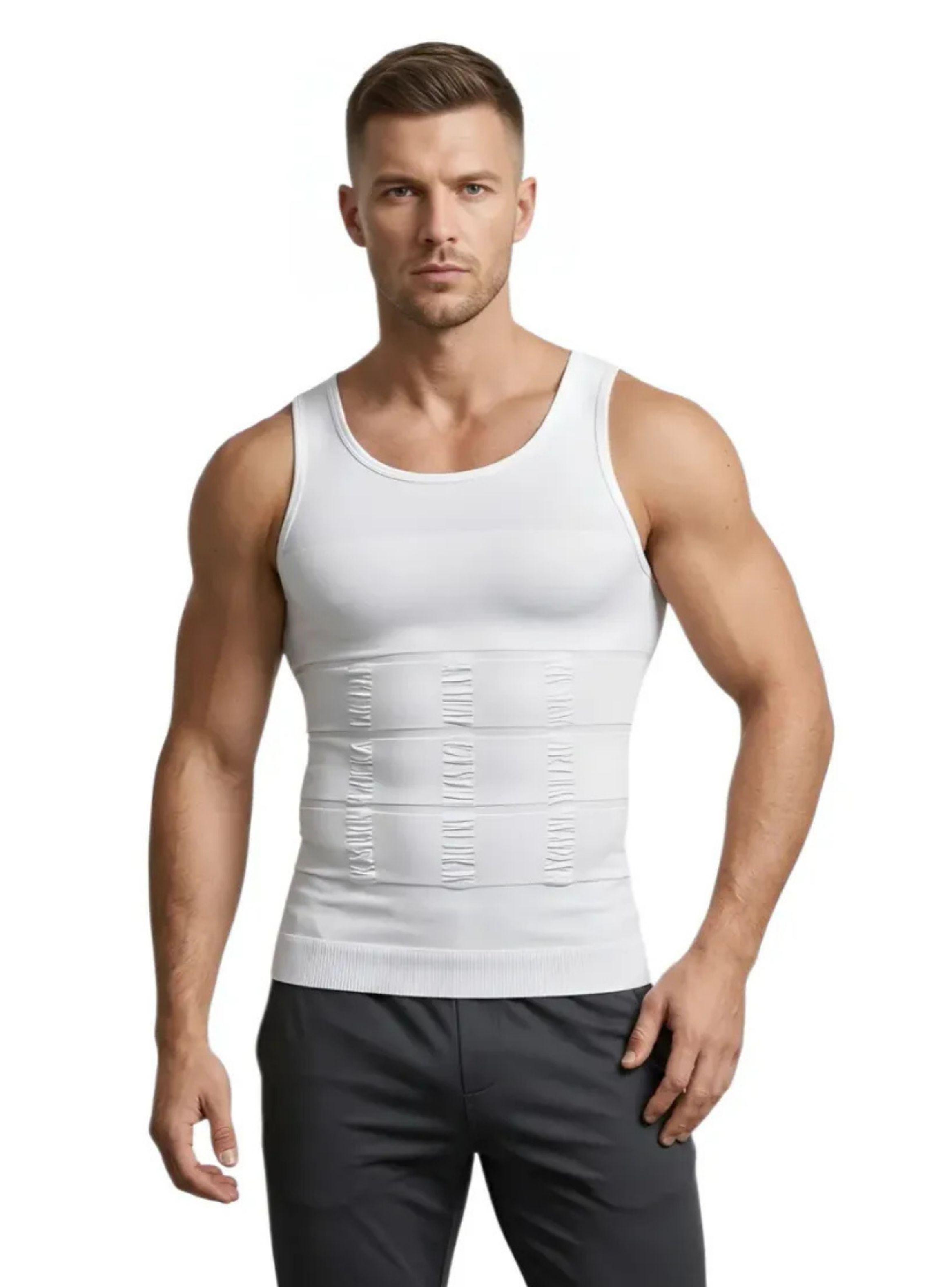 Pack 2 Faja De Compresión Hombre Tipo Musculosa Reductora 310-1