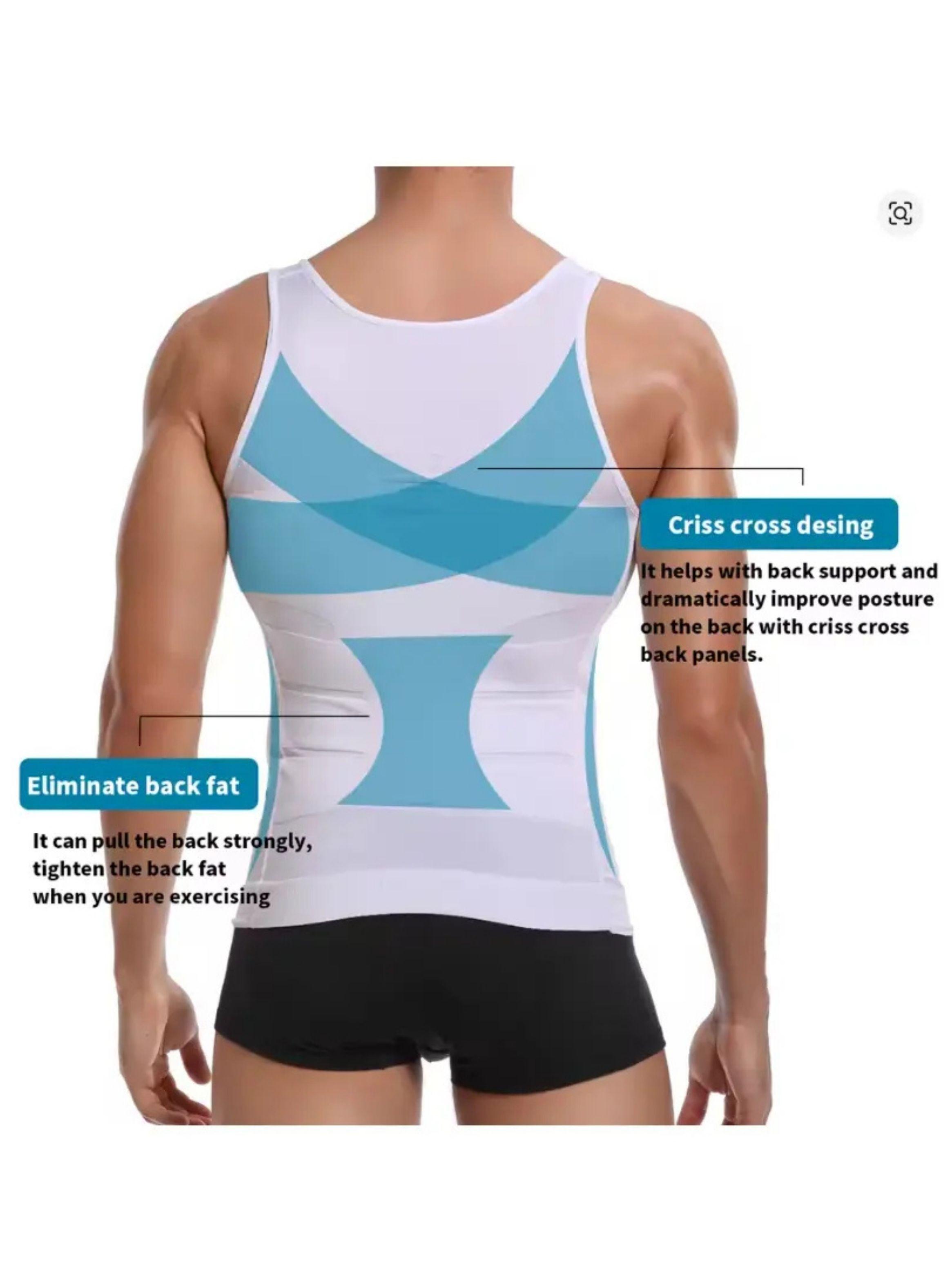 Pack 2 Faja De Compresión Hombre Tipo Musculosa Reductora 310-3