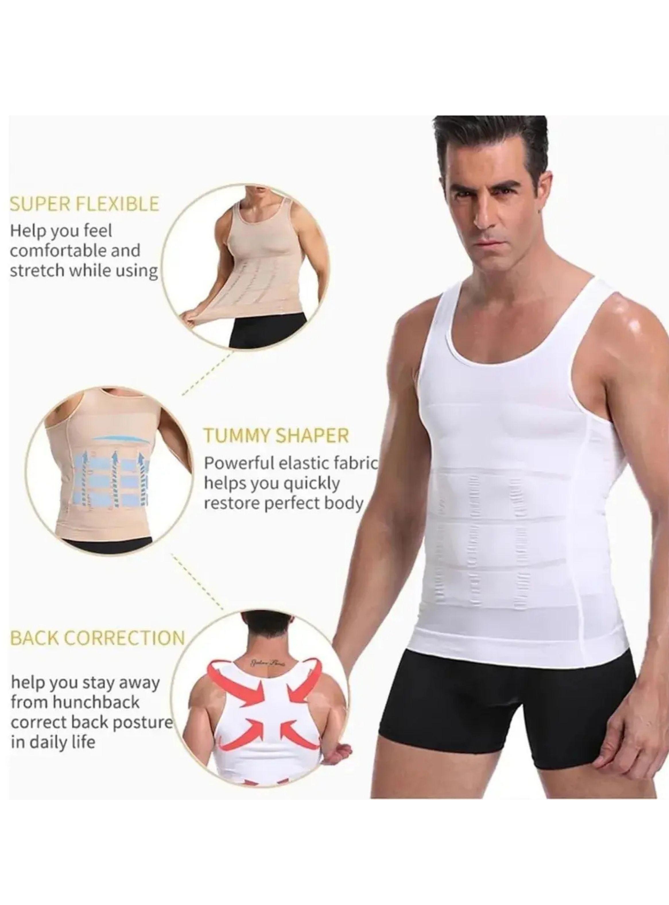 Pack 2 Faja De Compresión Hombre Tipo Musculosa Reductora 310-4