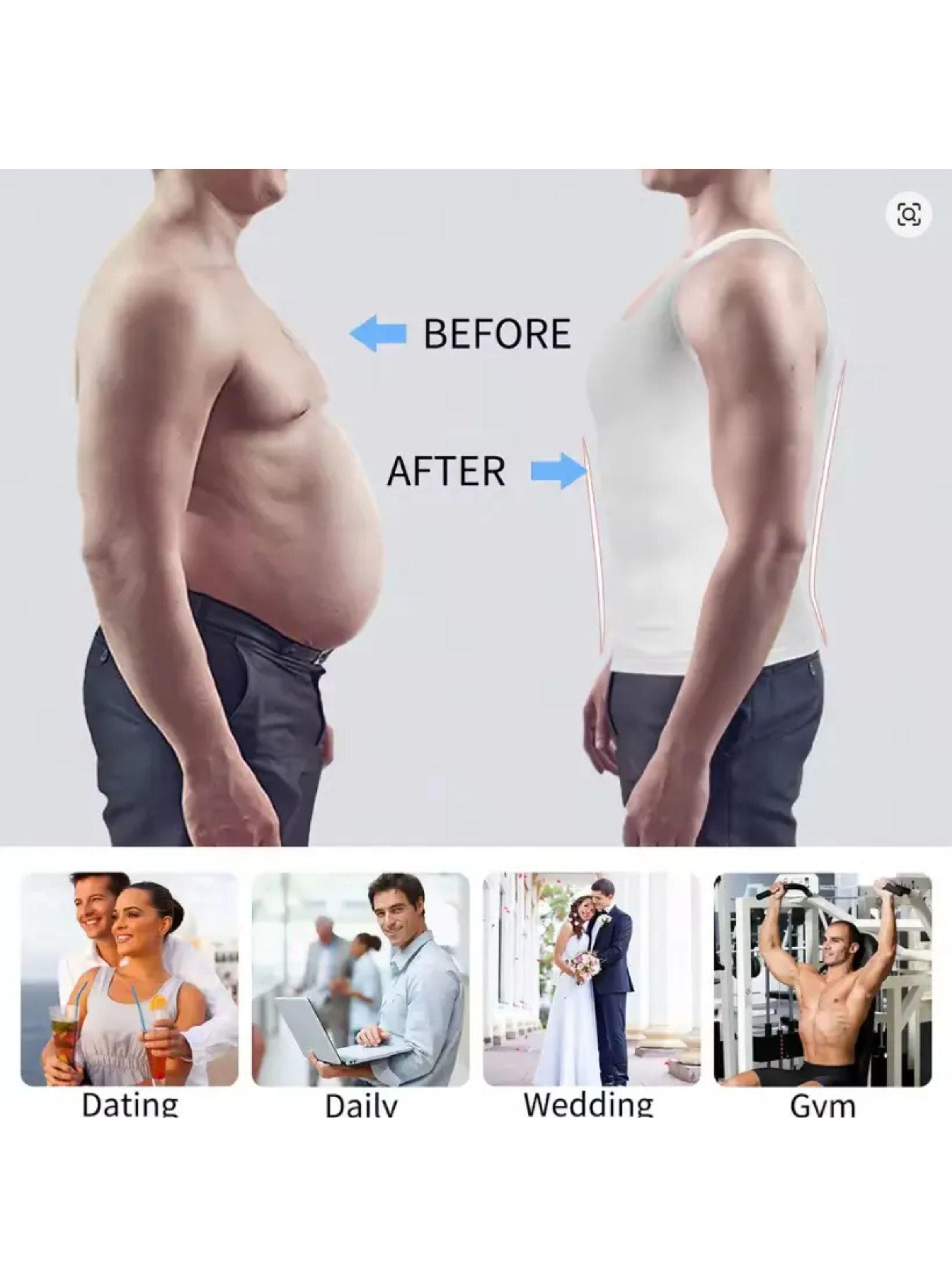 Pack 2 Faja De Compresión Hombre Tipo Musculosa Reductora 310-5