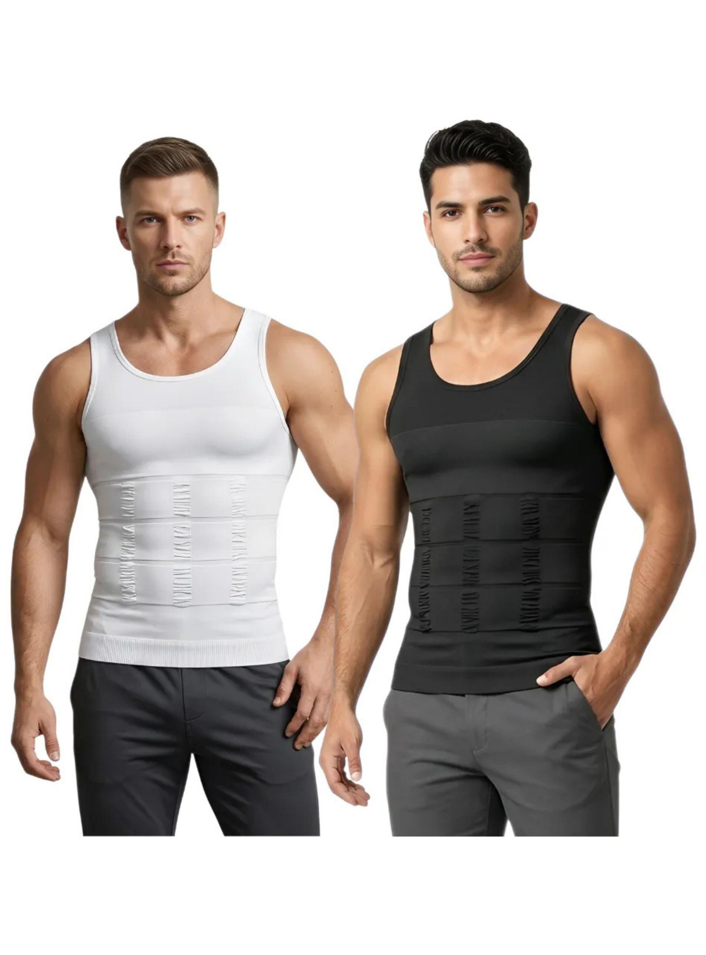 Pack 2 Faja De Compresión Hombre Tipo Musculosa Reductora 310-0