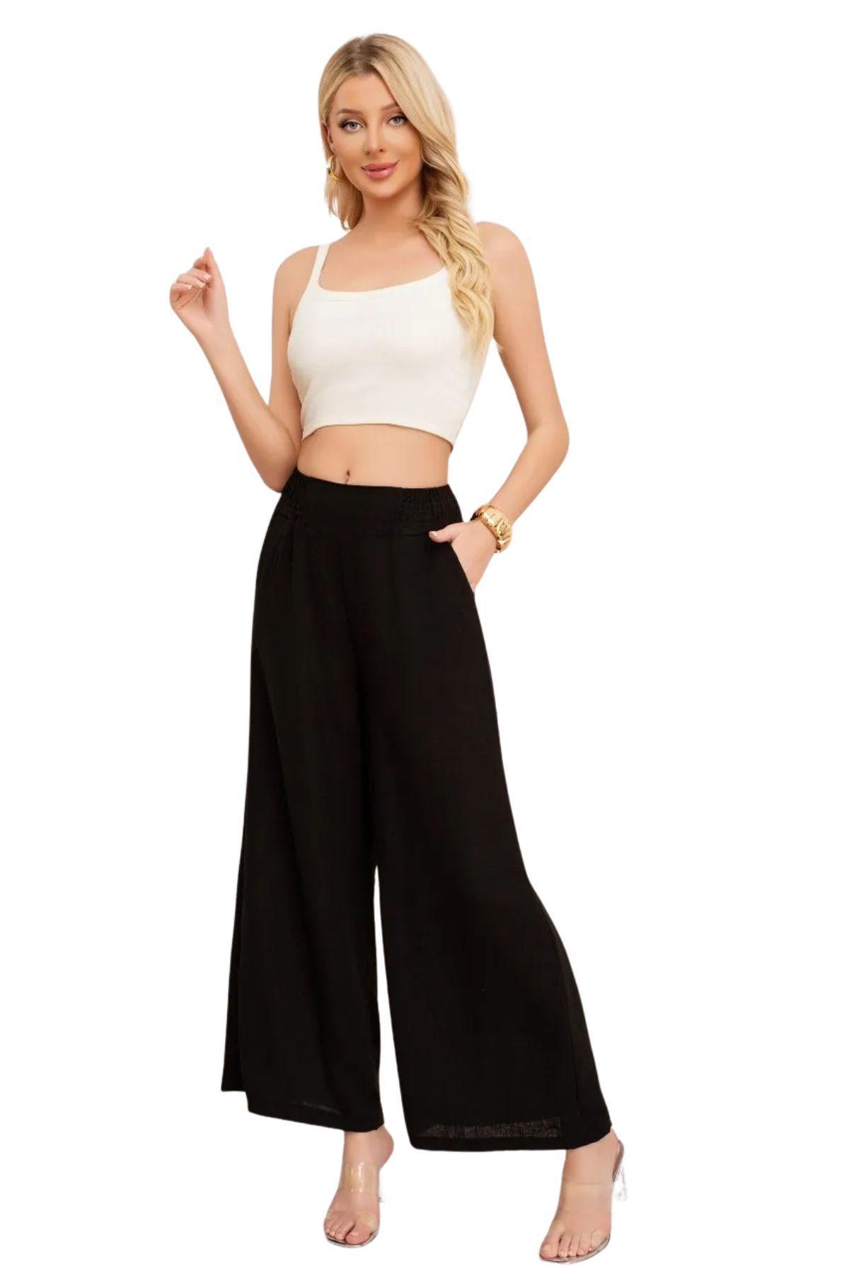 Palazzo Verano Mujer Tipo Lino, Calce Ancho 011-2