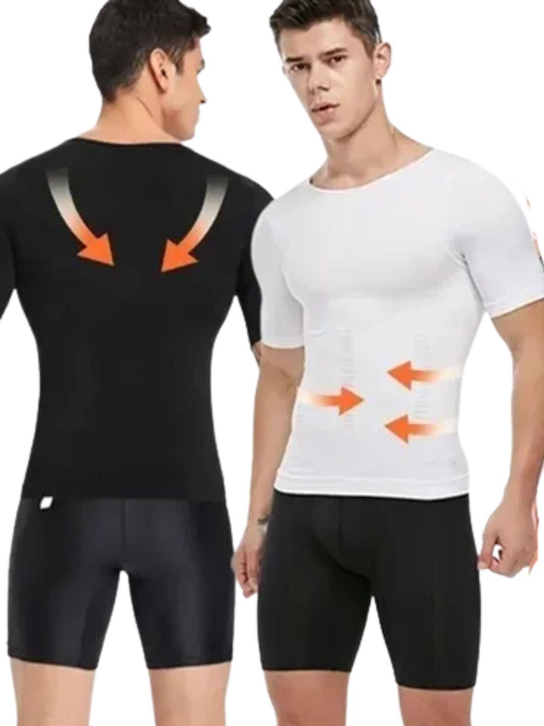 Polera Compresión Hombre Faja Camiseta Reductora Hombre 779-3