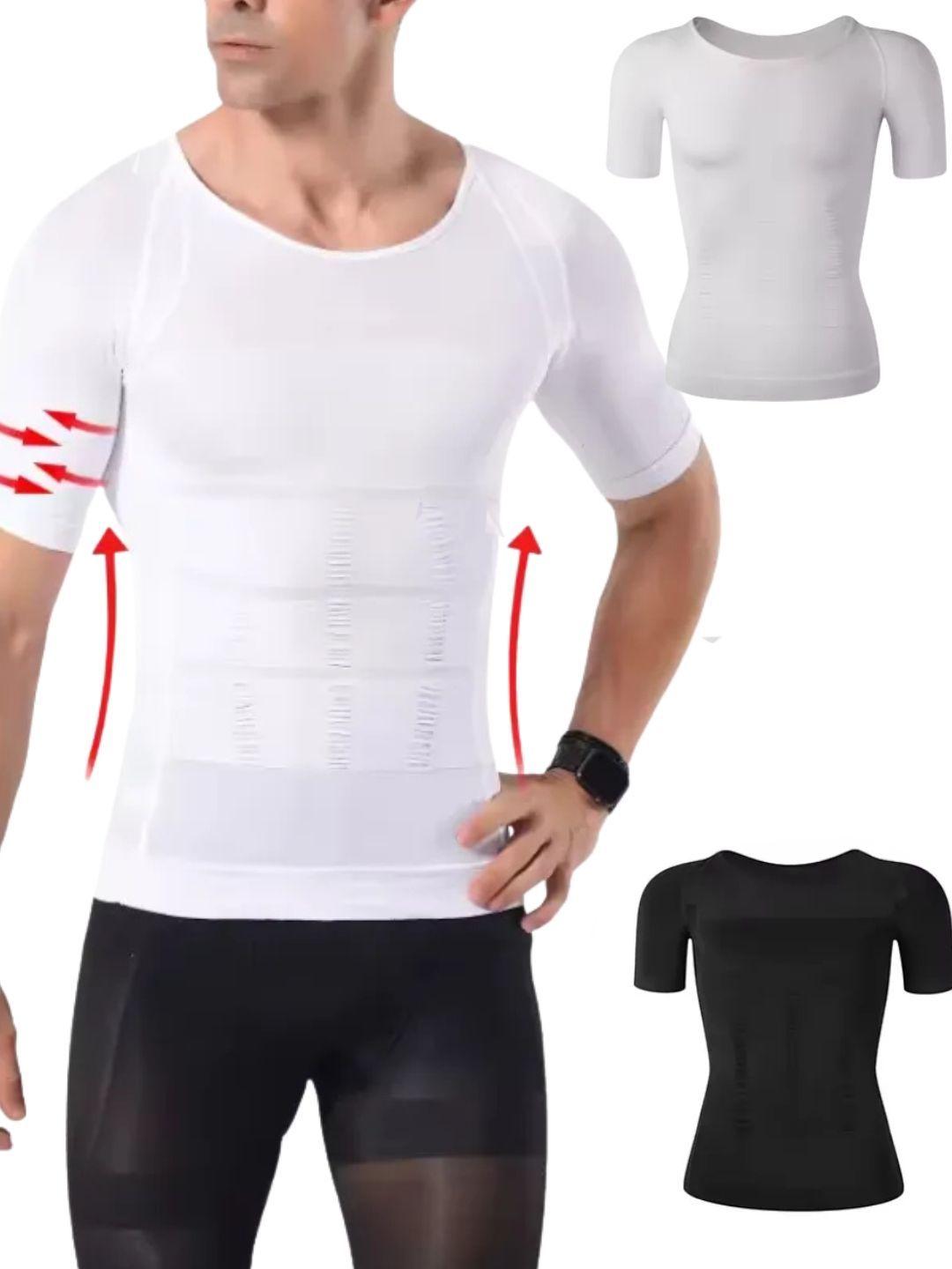 Polera Compresión Hombre Faja Camiseta Reductora Hombre 779-4