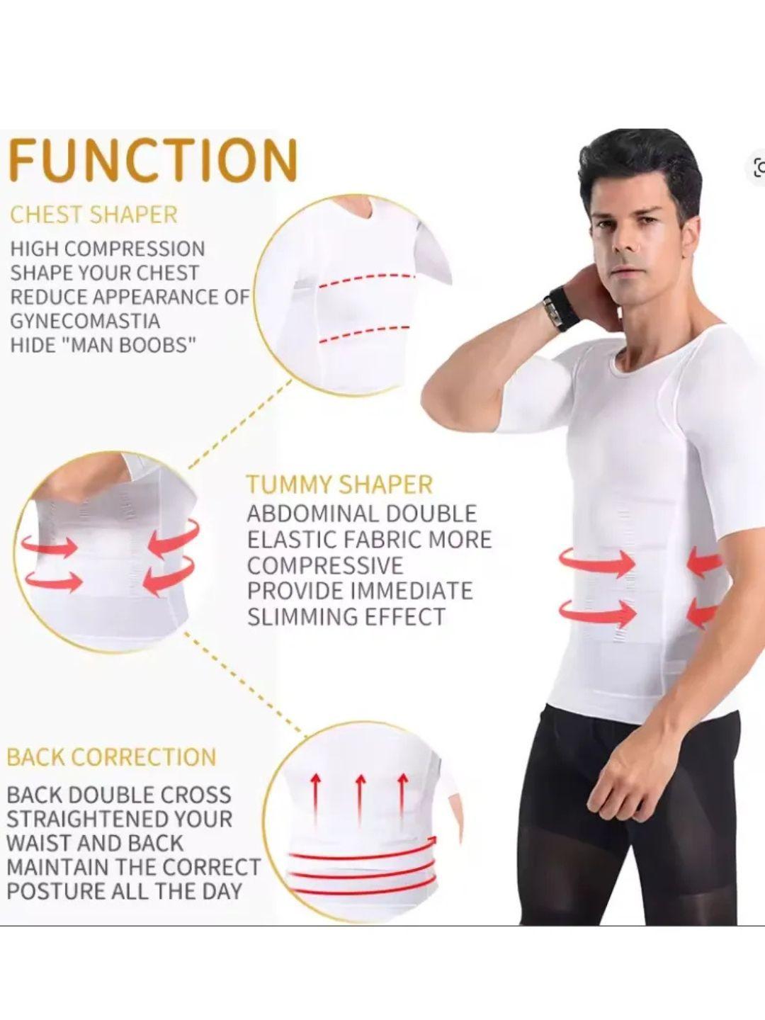 Polera Compresión Hombre Faja Camiseta Reductora Hombre 779-5