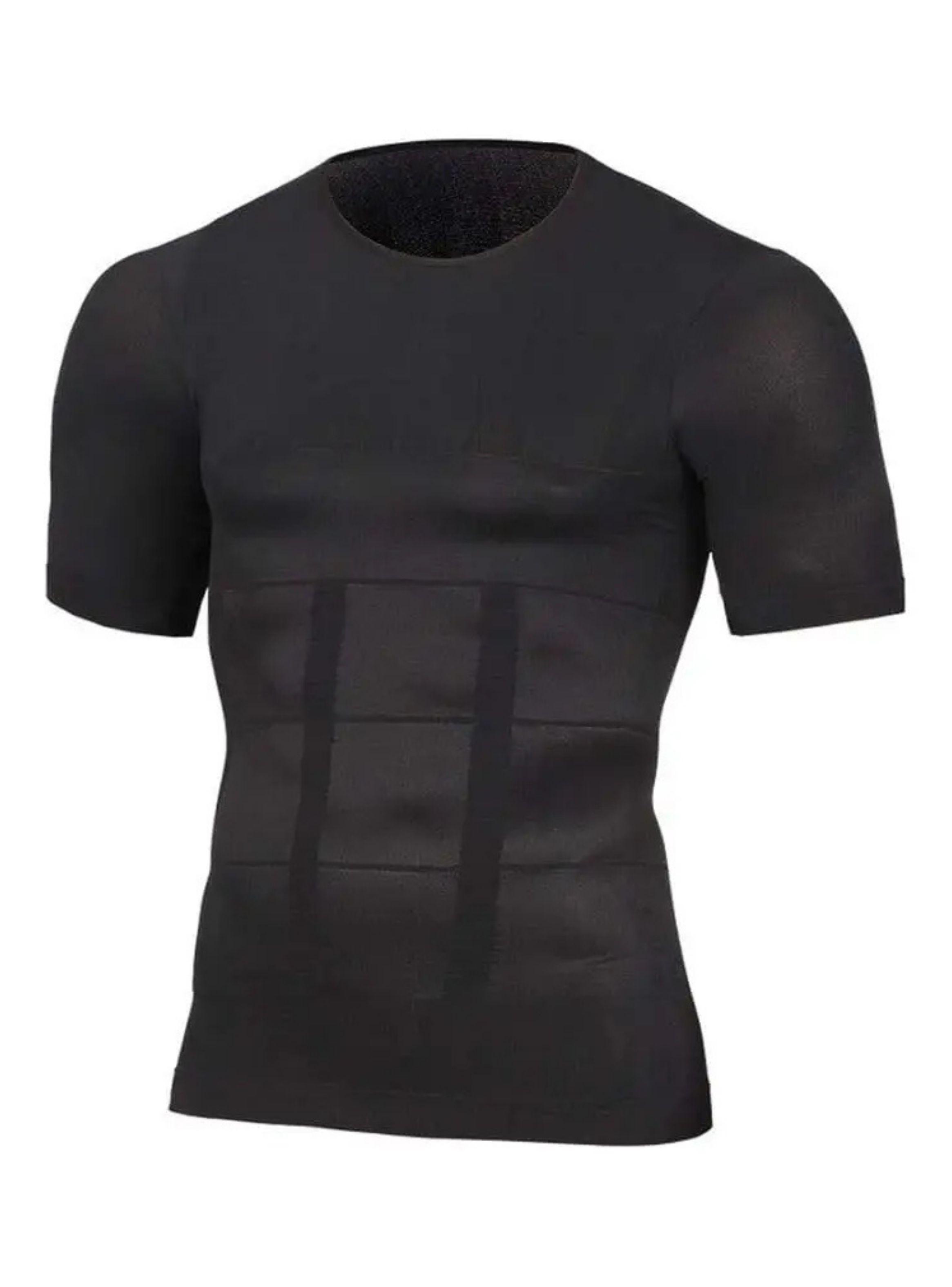 Polera Compresión Hombre Faja Camiseta Reductora Hombre 779-1