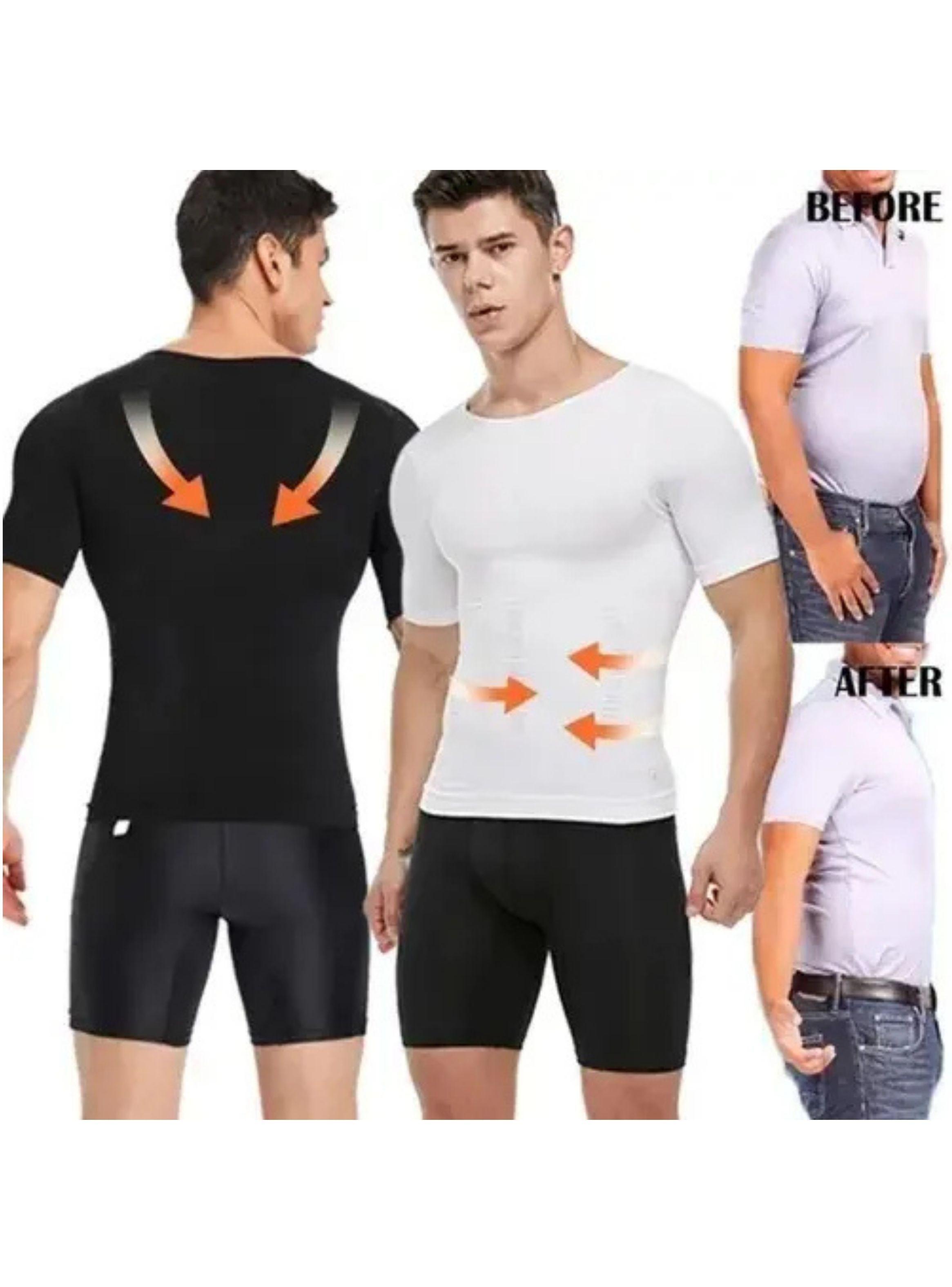 Polera Compresión Hombre Faja Camiseta Reductora Hombre 779-4