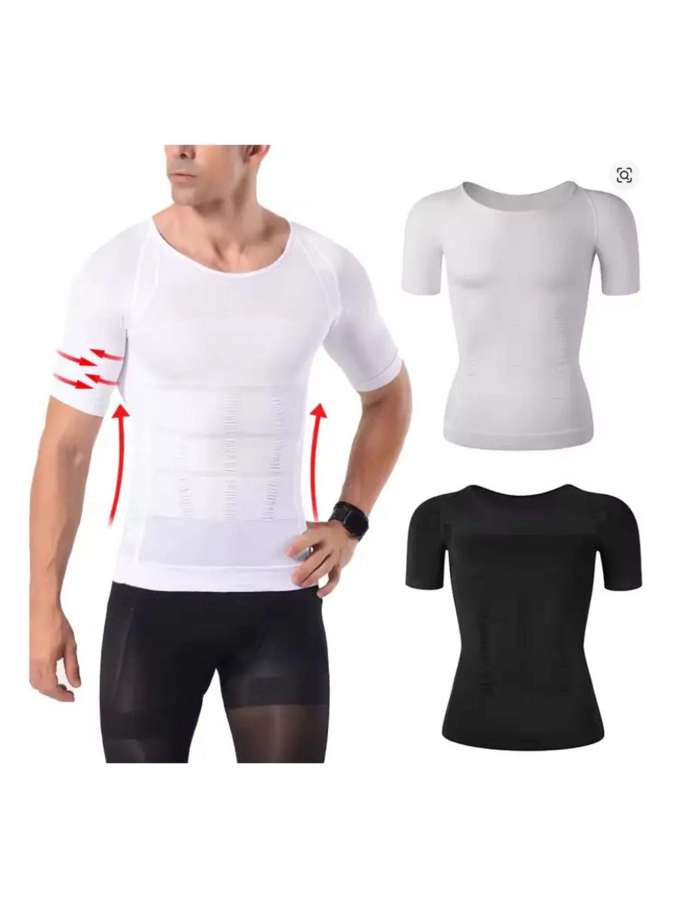 Polera Compresión Hombre Faja Camiseta Reductora Hombre 779-5
