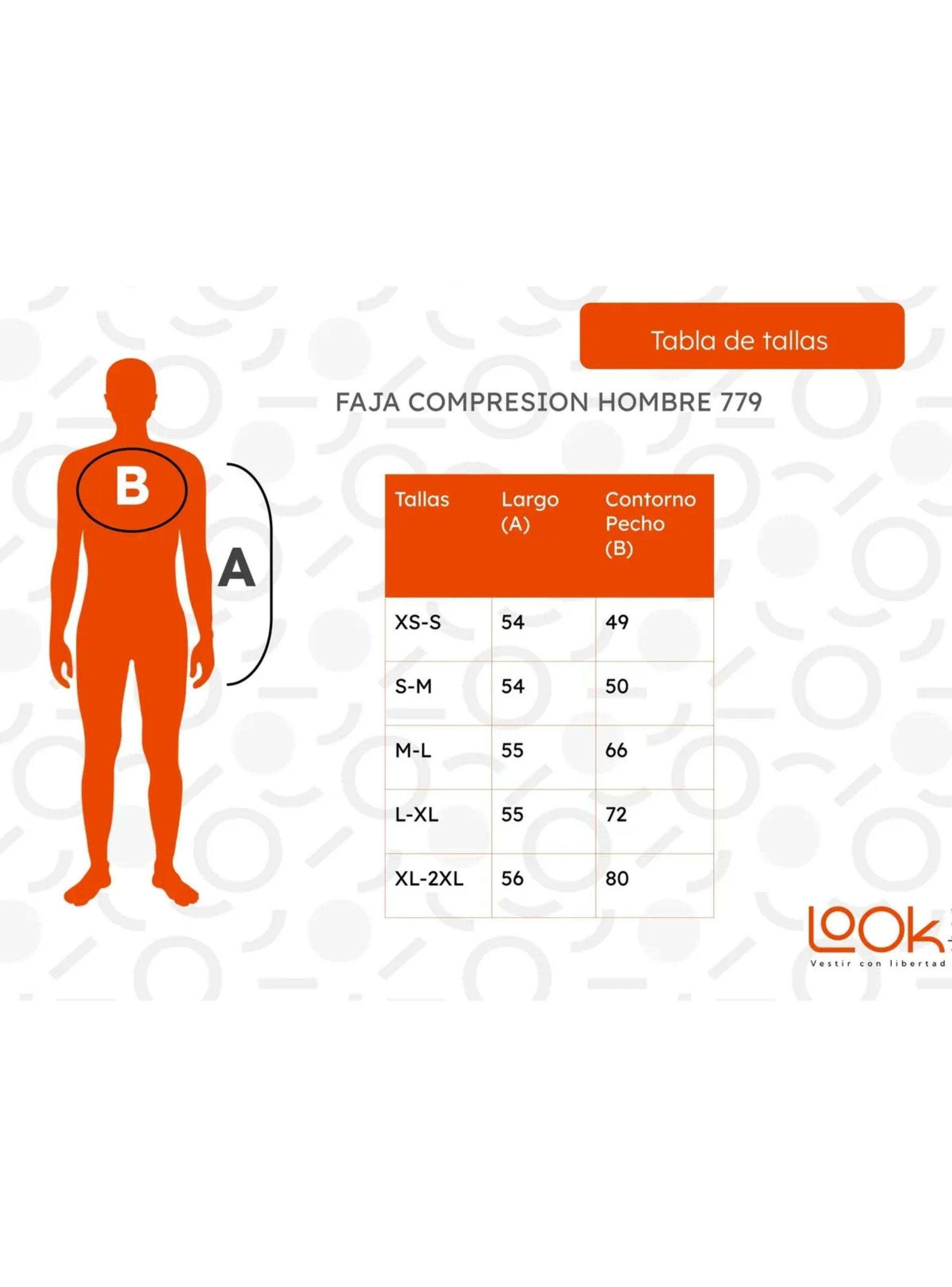 Polera Compresión Hombre Faja Camiseta Reductora Hombre 779-9