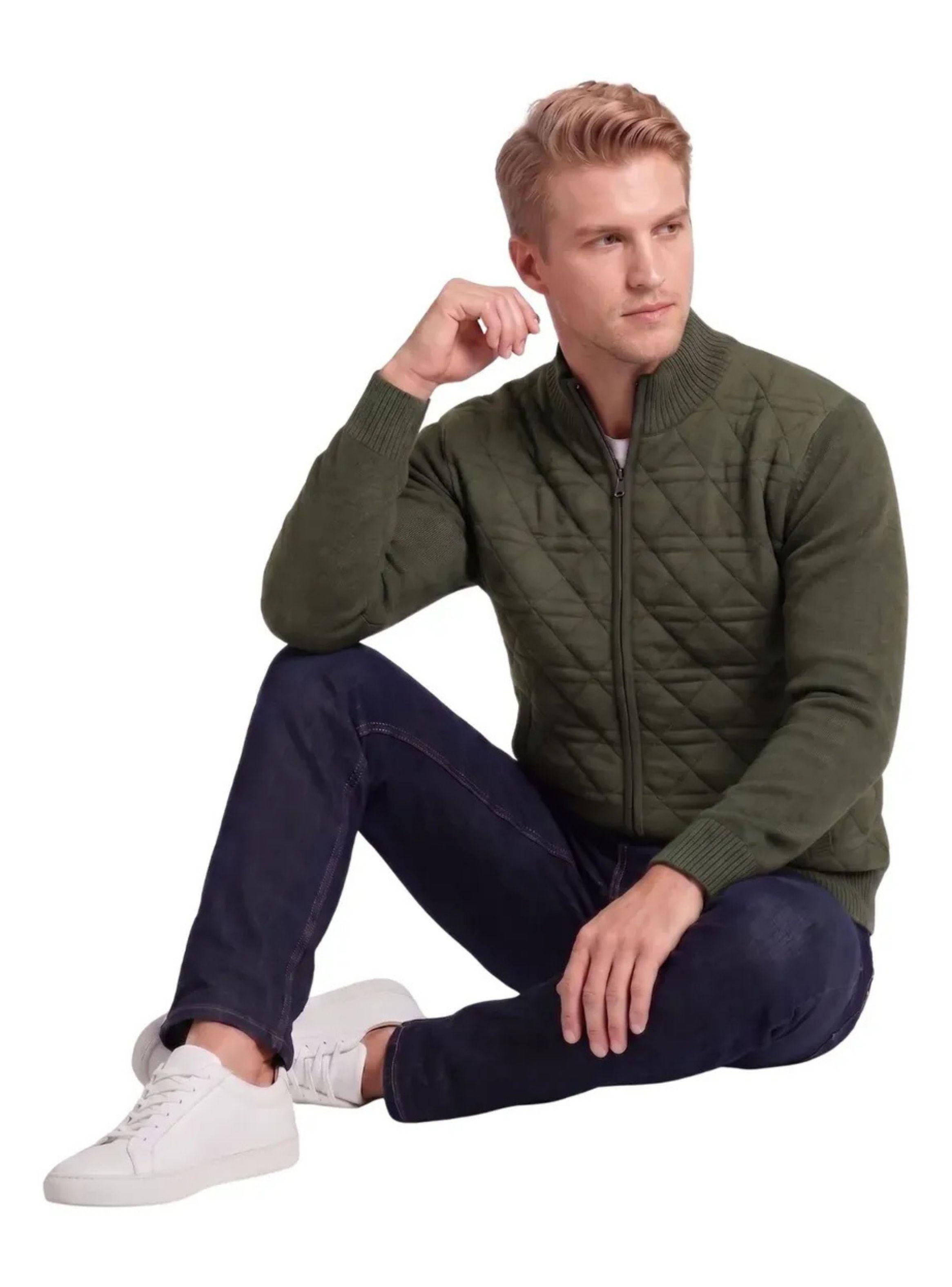 Chaqueta Hombre Tipo Chaleco Lana Forro Peludo Interior 7277-2