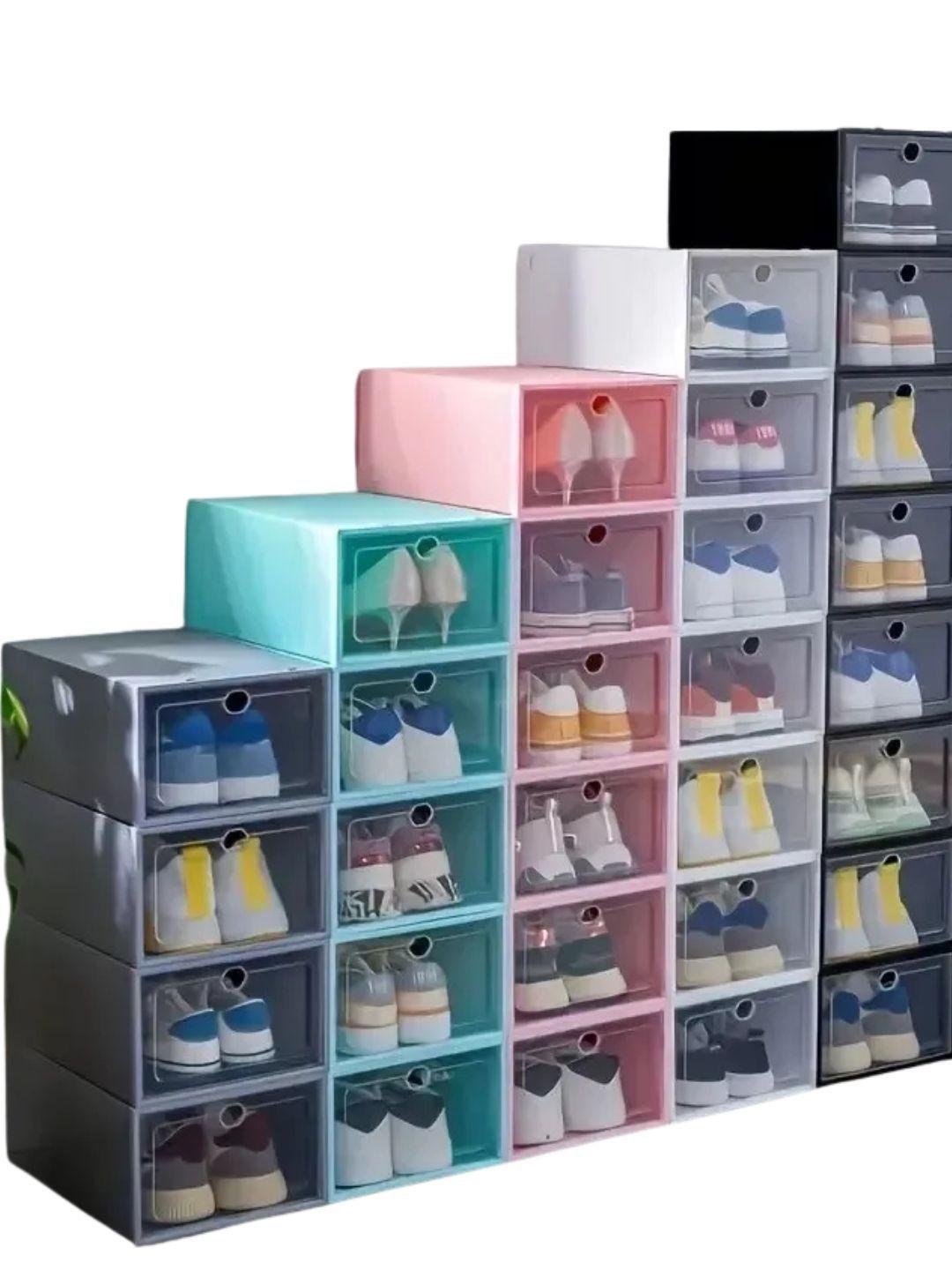 Pack 3 Cajas Organizadora De Zapatos, Armable. Plástico 077-2