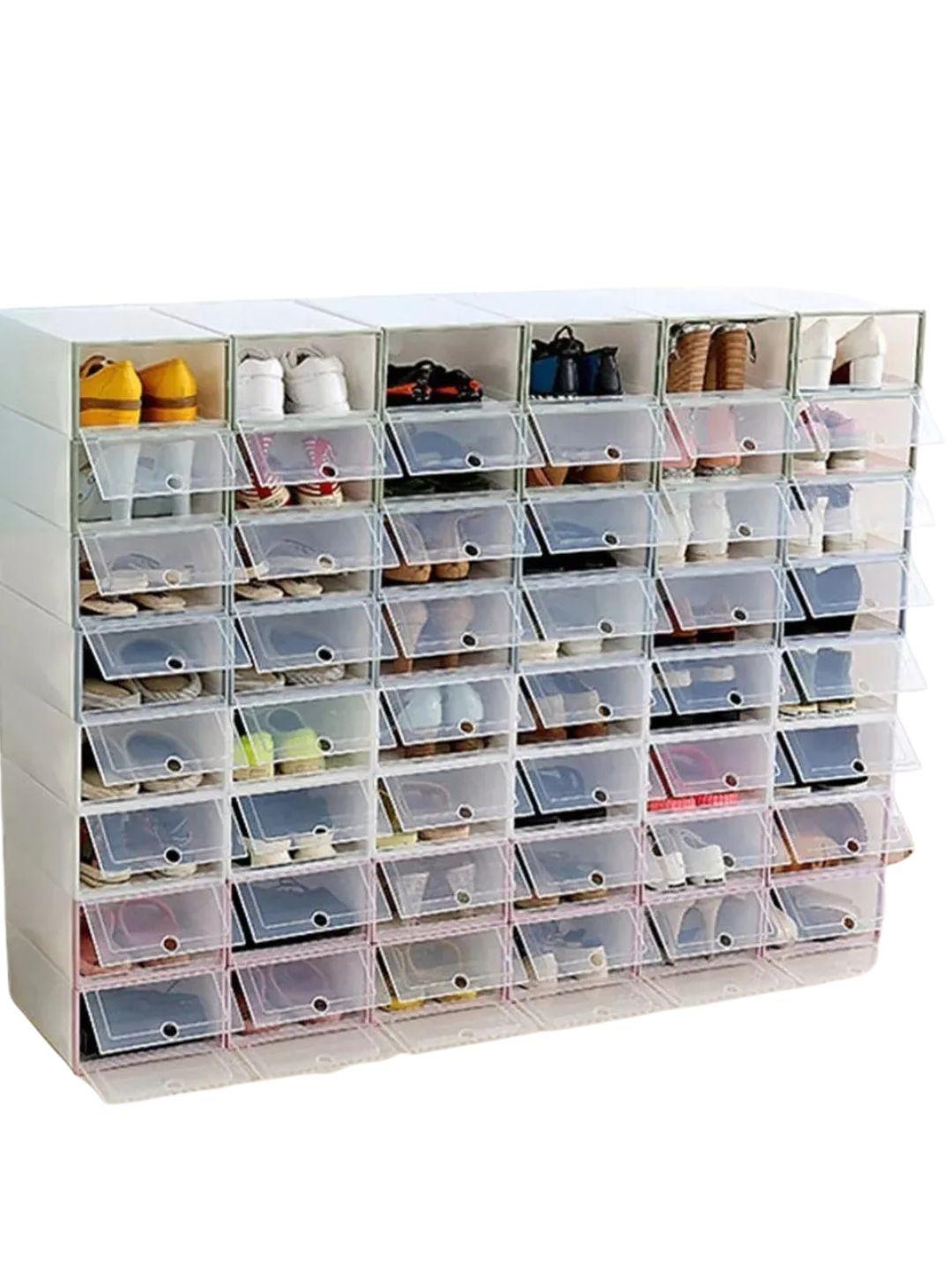 Pack 3 Cajas Organizadora De Zapatos, Armable. Plástico 077-3