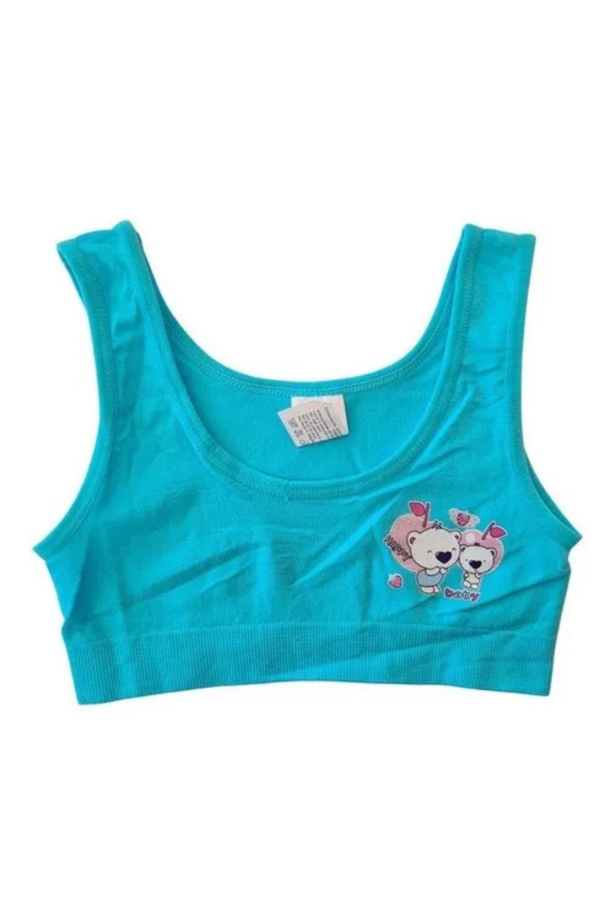 Pack 3 Petos Niña Elasticados Lycra. Mi Primer Sostén. 84-3