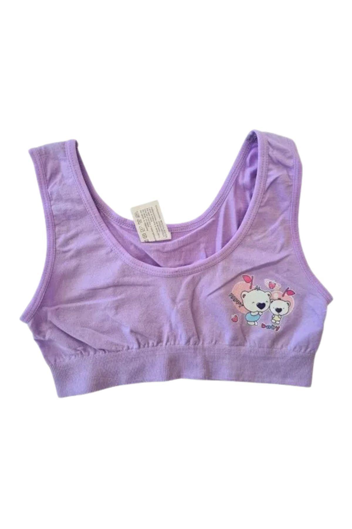 Pack 3 Petos Niña Elasticados Lycra. Mi Primer Sostén. 84-5