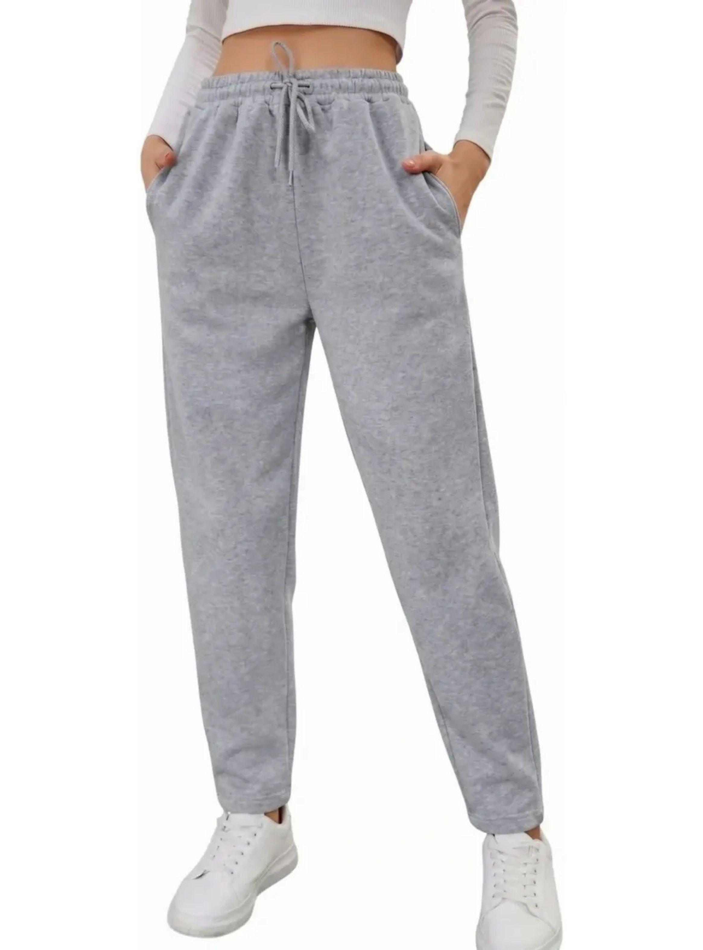 Pantalon Buzo Mujer Recto Slim Forro Polar 676-0