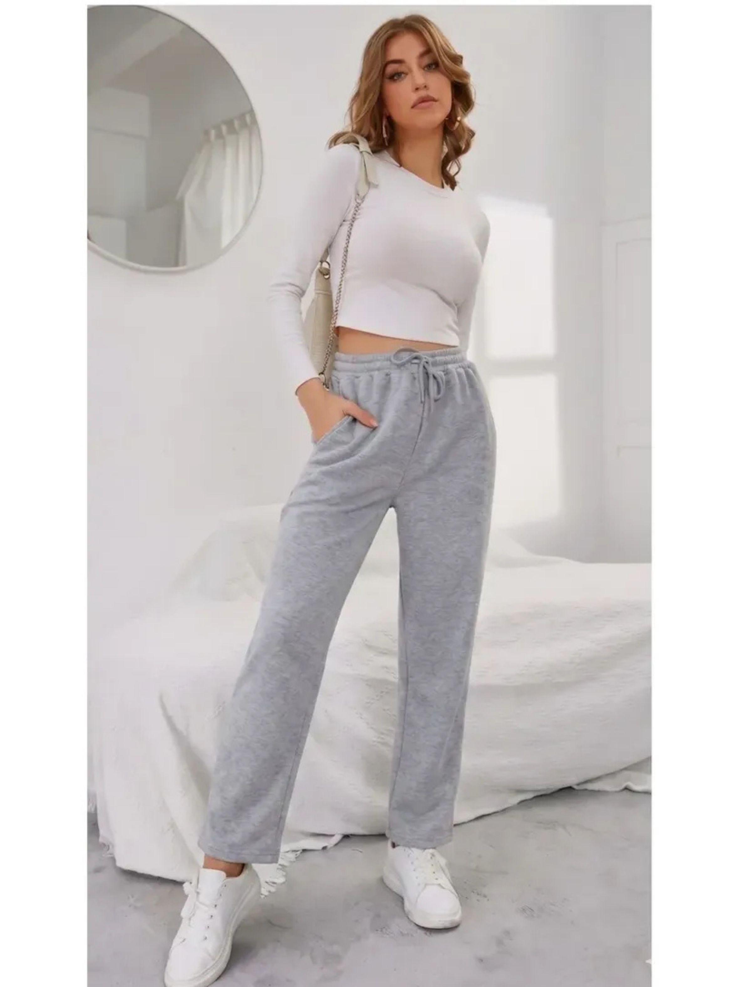 Pantalon Buzo Mujer Recto Slim Forro Polar 676-2