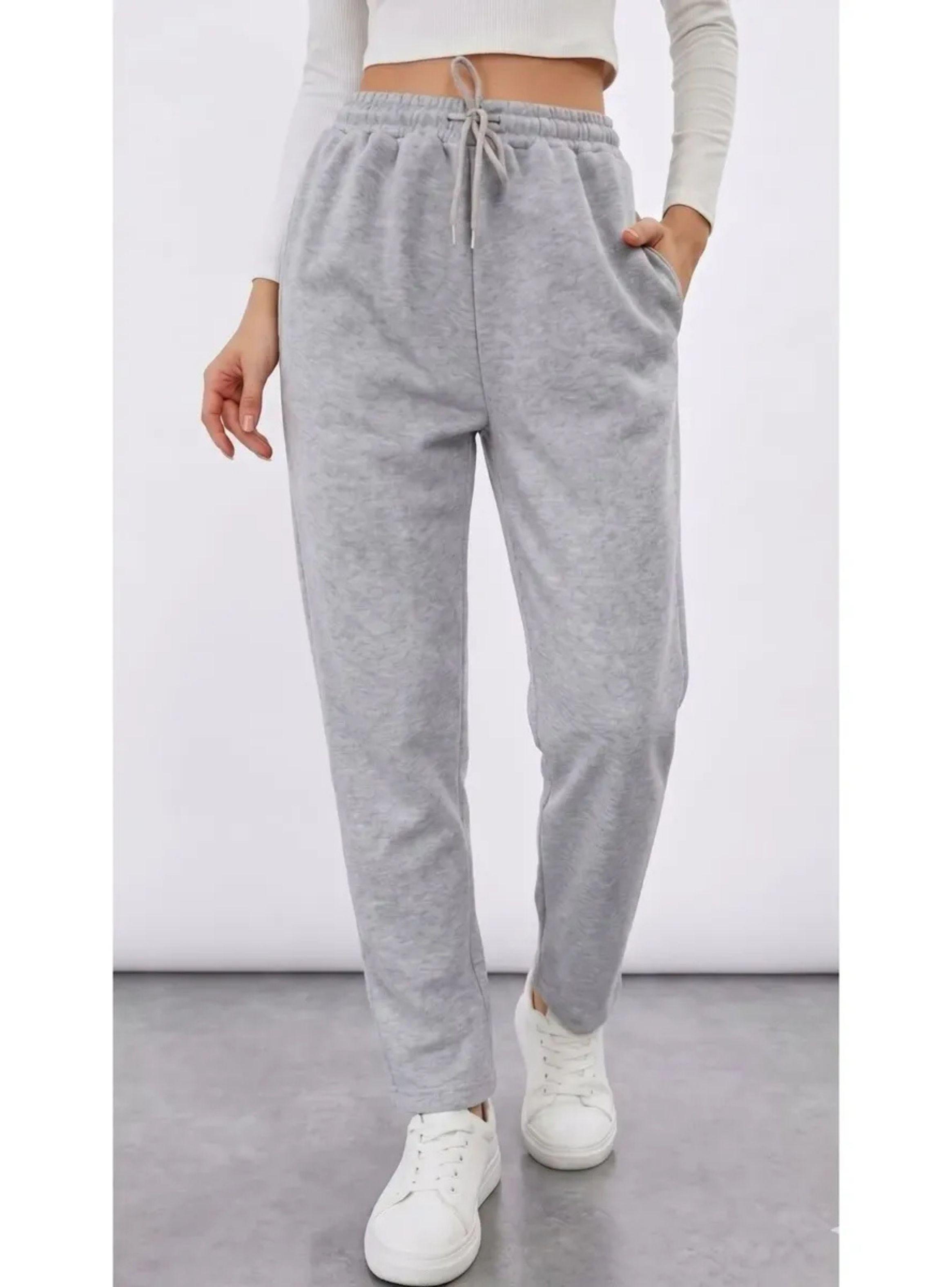 Pantalon Buzo Mujer Recto Slim Forro Polar 676-3